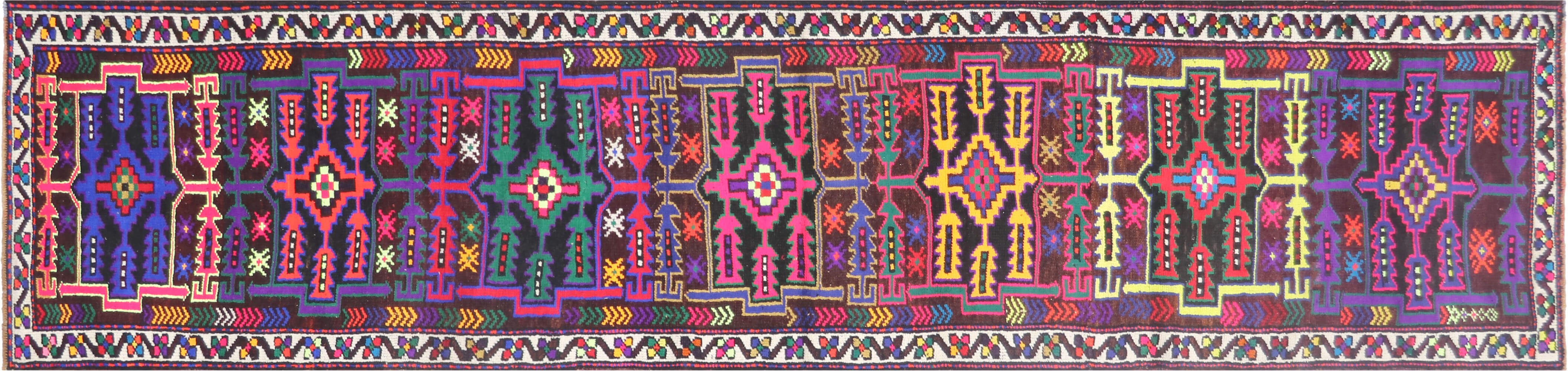 Vintage Turkish Oushak Runner - 2'10" x 12'1" - 190040