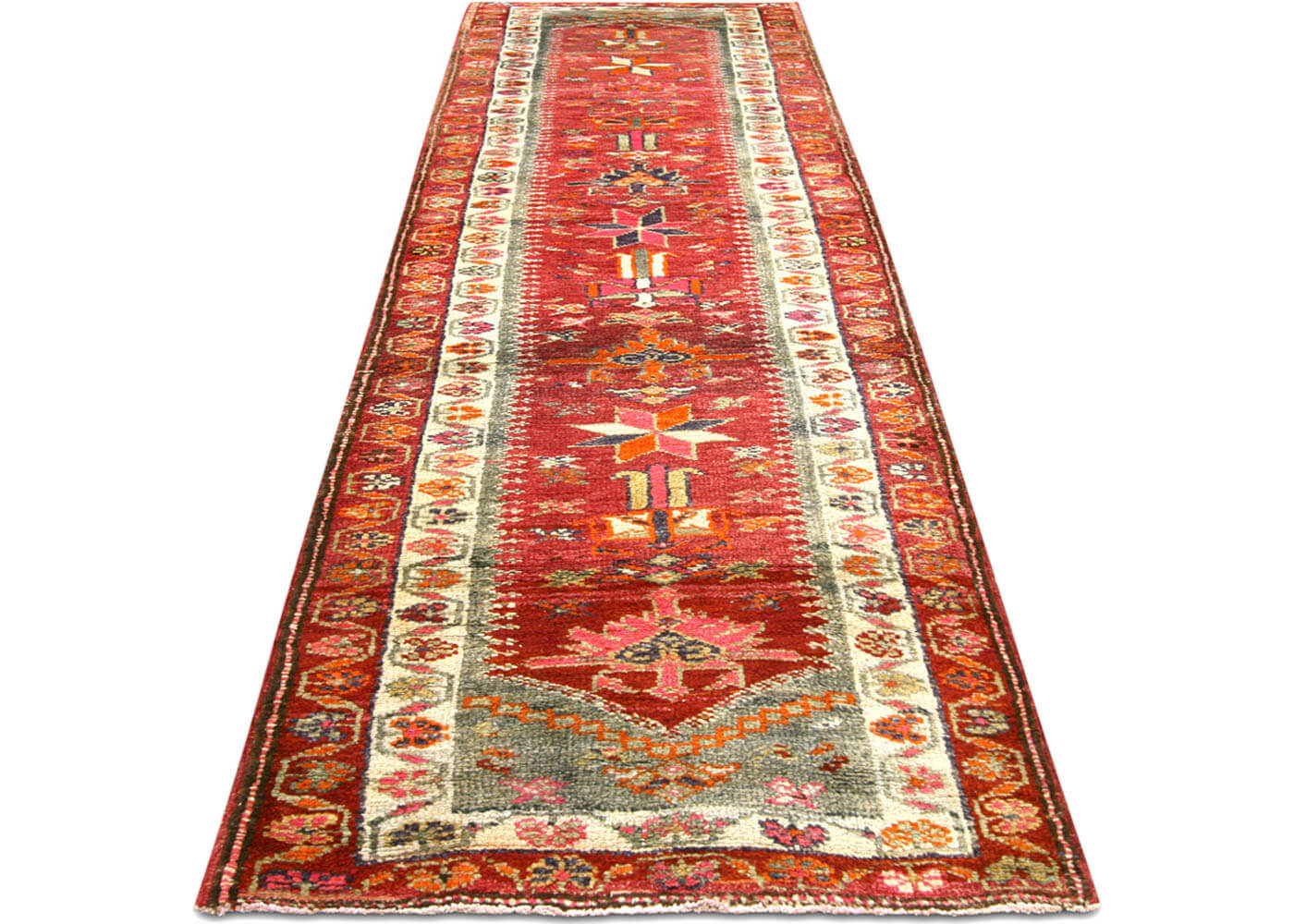 Vintage Turkish Oushak Runner - 3' x 11'1" - 190044