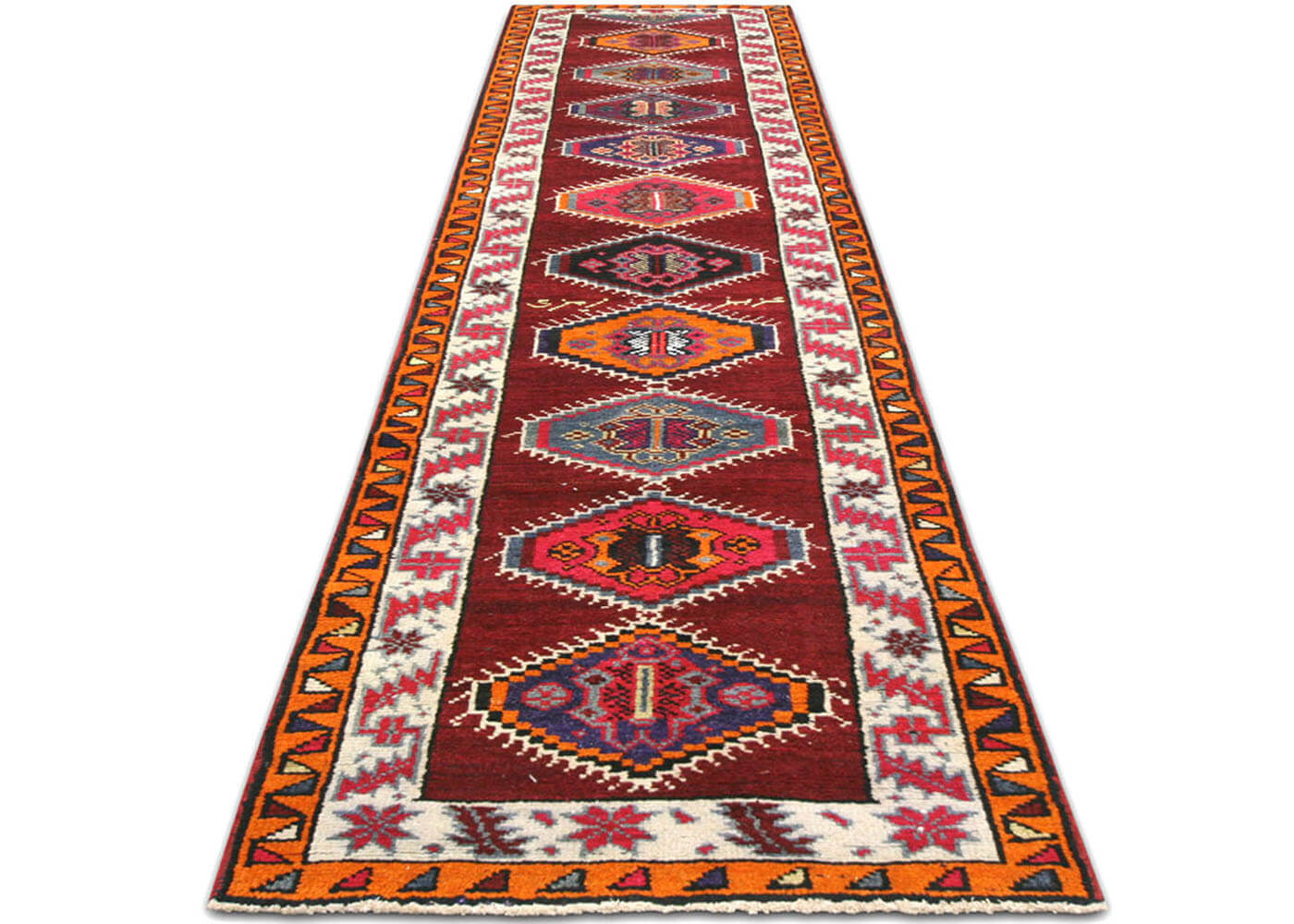 Vintage Turkish Oushak Runner - 2'10" x 12'10" - 190045