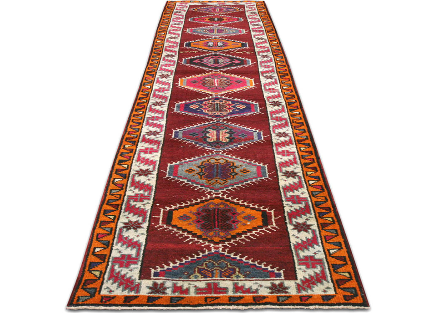 Vintage Turkish Oushak Runner - 2'10" x 12'10" - 190045