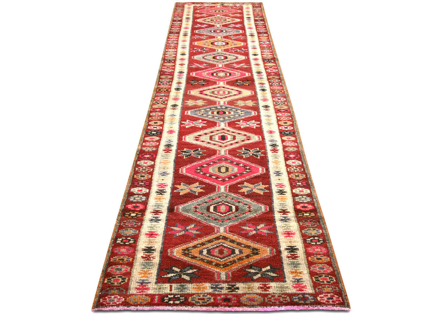 Vintage Turkish Oushak Runner - 2'9" x 11'11" - 190054