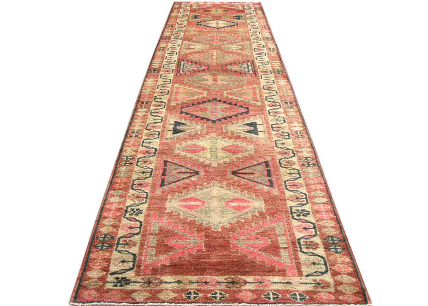 Vintage Turkish Oushak Runner - 2'7" x 13' - 190055