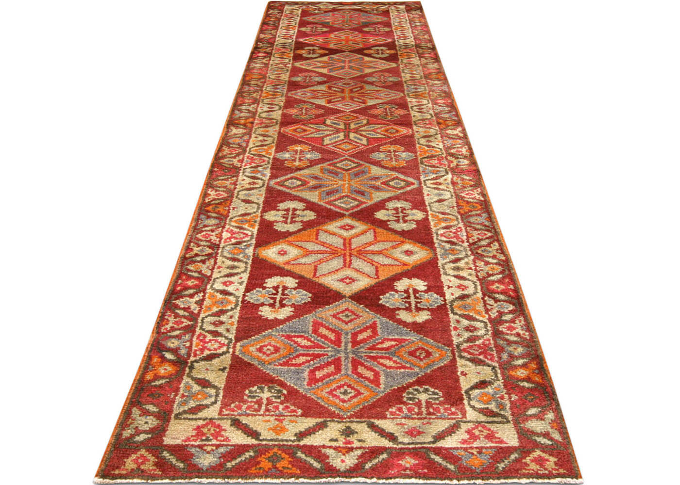 Vintage Turkish Oushak Runner - 3' x 11'4" - 190059