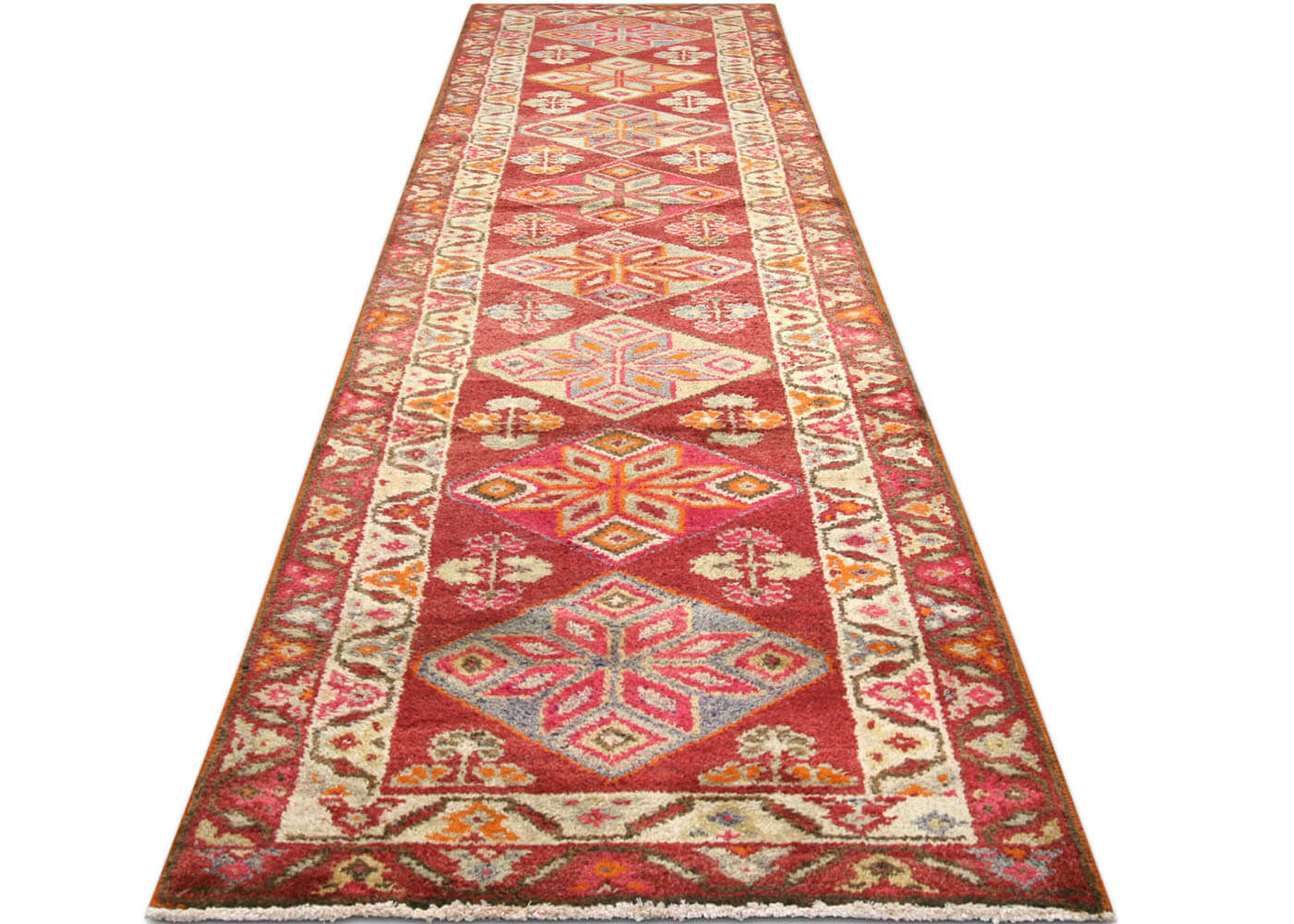 Vintage Turkish Oushak Runner - 3' x 11'4" - 190059