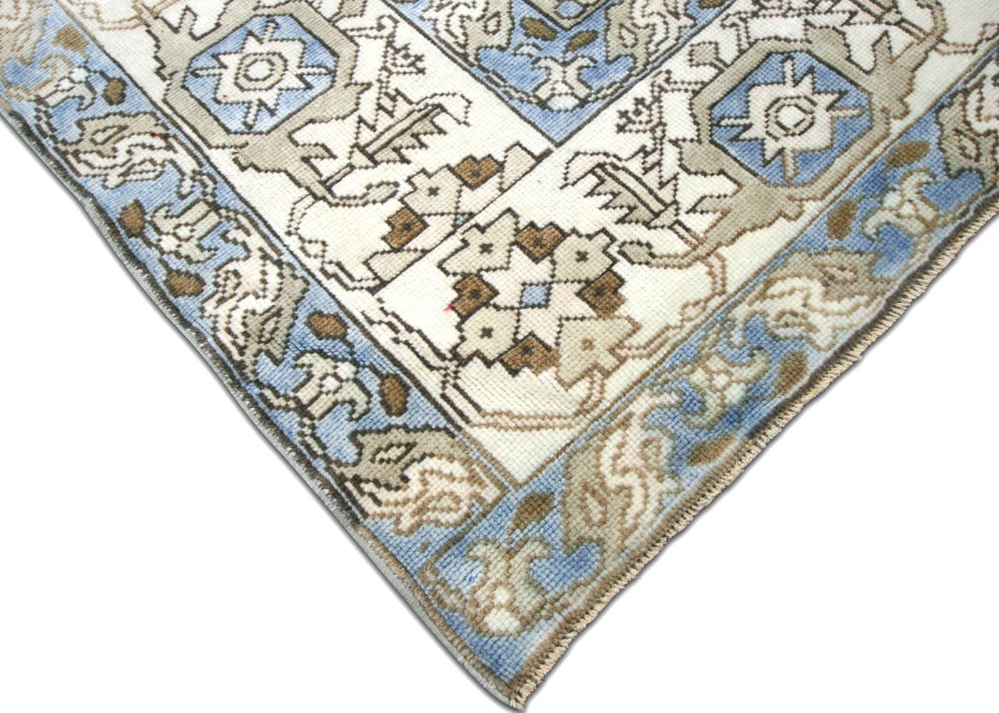 Vintage Turkish Oushak Rug - 7'6" x 11'9" - 190064