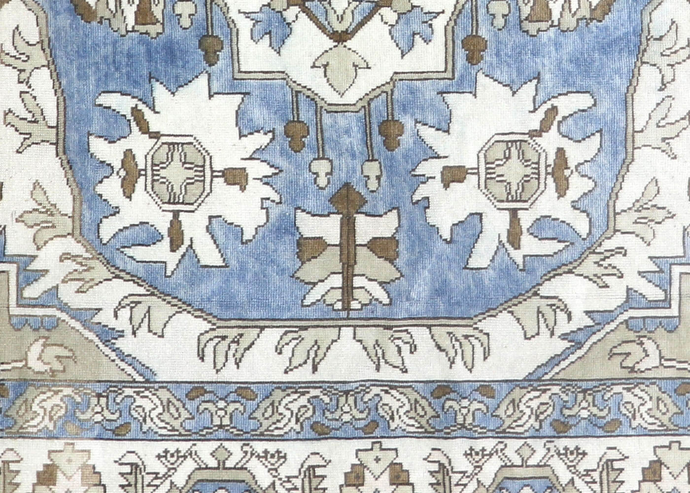 Vintage Turkish Oushak Rug - 7'6" x 11'9" - 190064