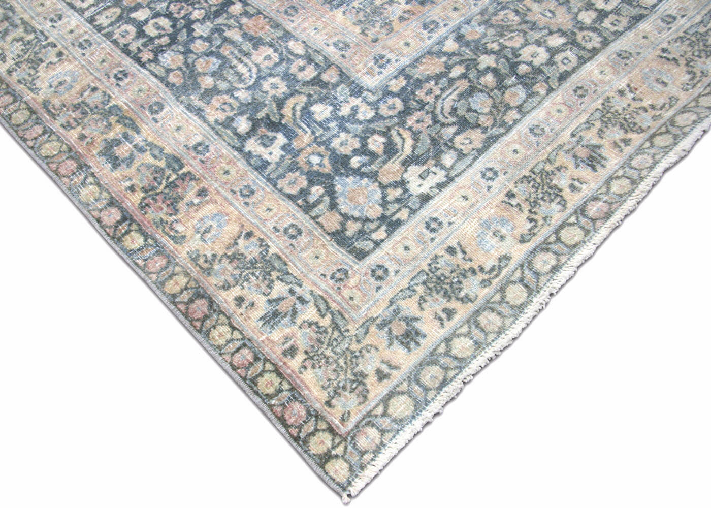 Semi Antique Persian Meshed Rug - 8'9" x 12' - 190066