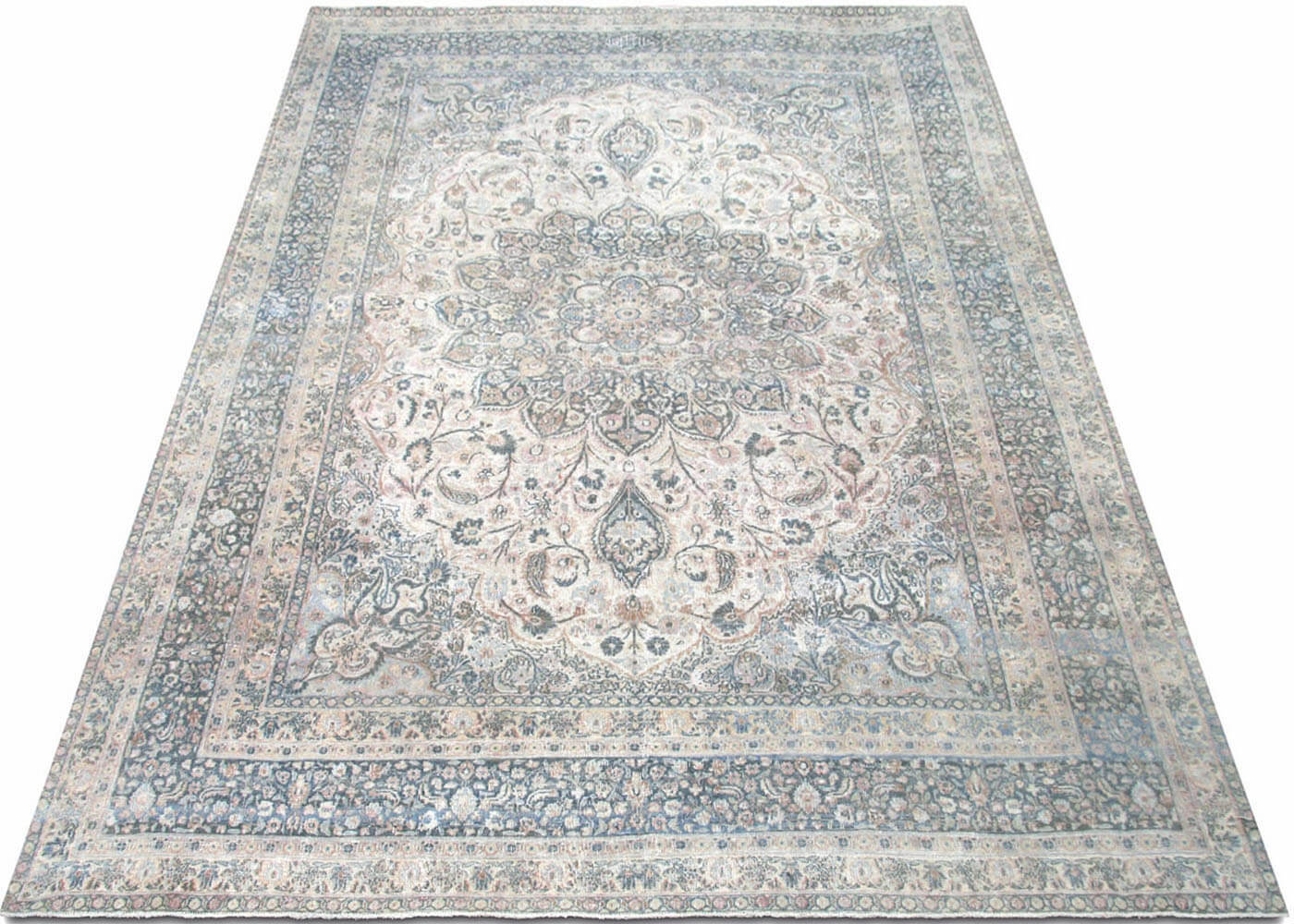 Semi Antique Persian Meshed Rug - 8'9" x 12' - 190066