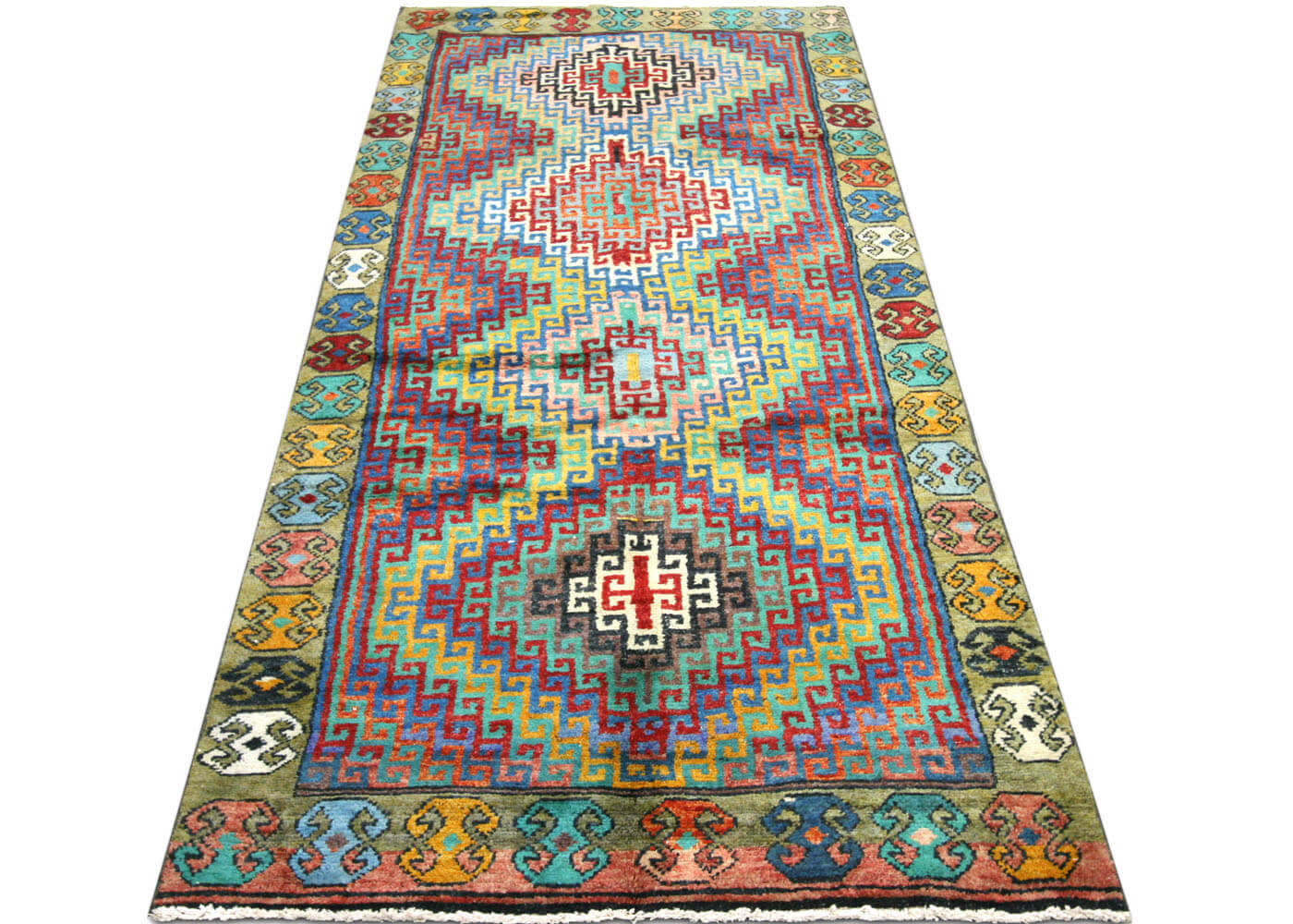Vintage Turkish Oushak Runner - 3'6" x 8'10" - 190067