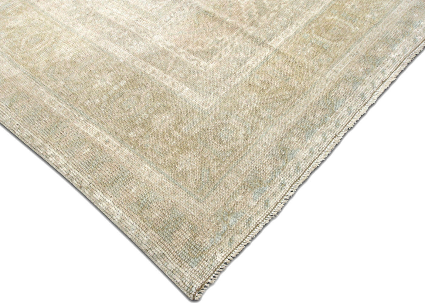Vintage Turkish Oushak Rug - 6'4" x 10'8" - 190072