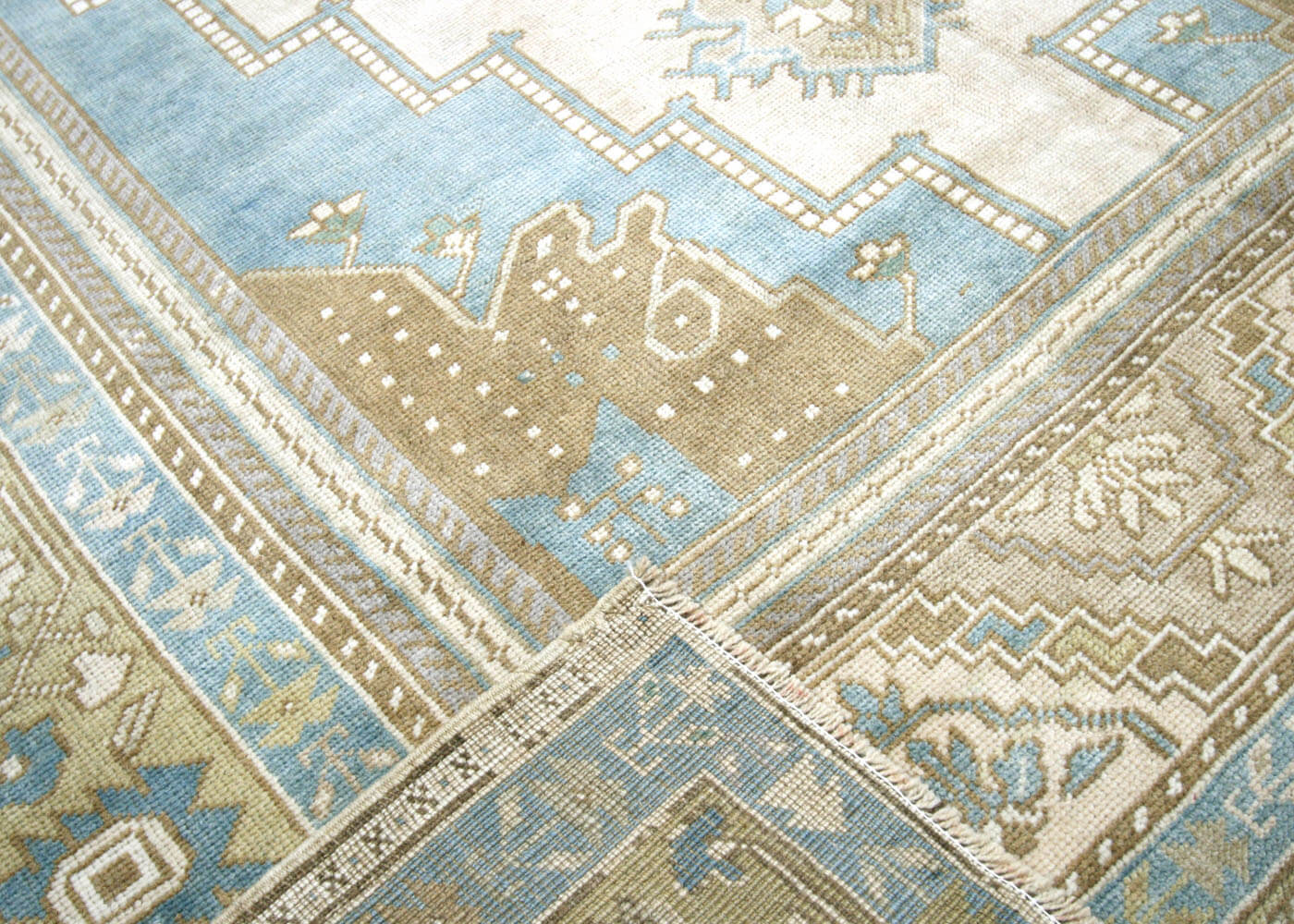 Vintage Turkish Oushak Rug - 5'7" x 10'1" - 190073
