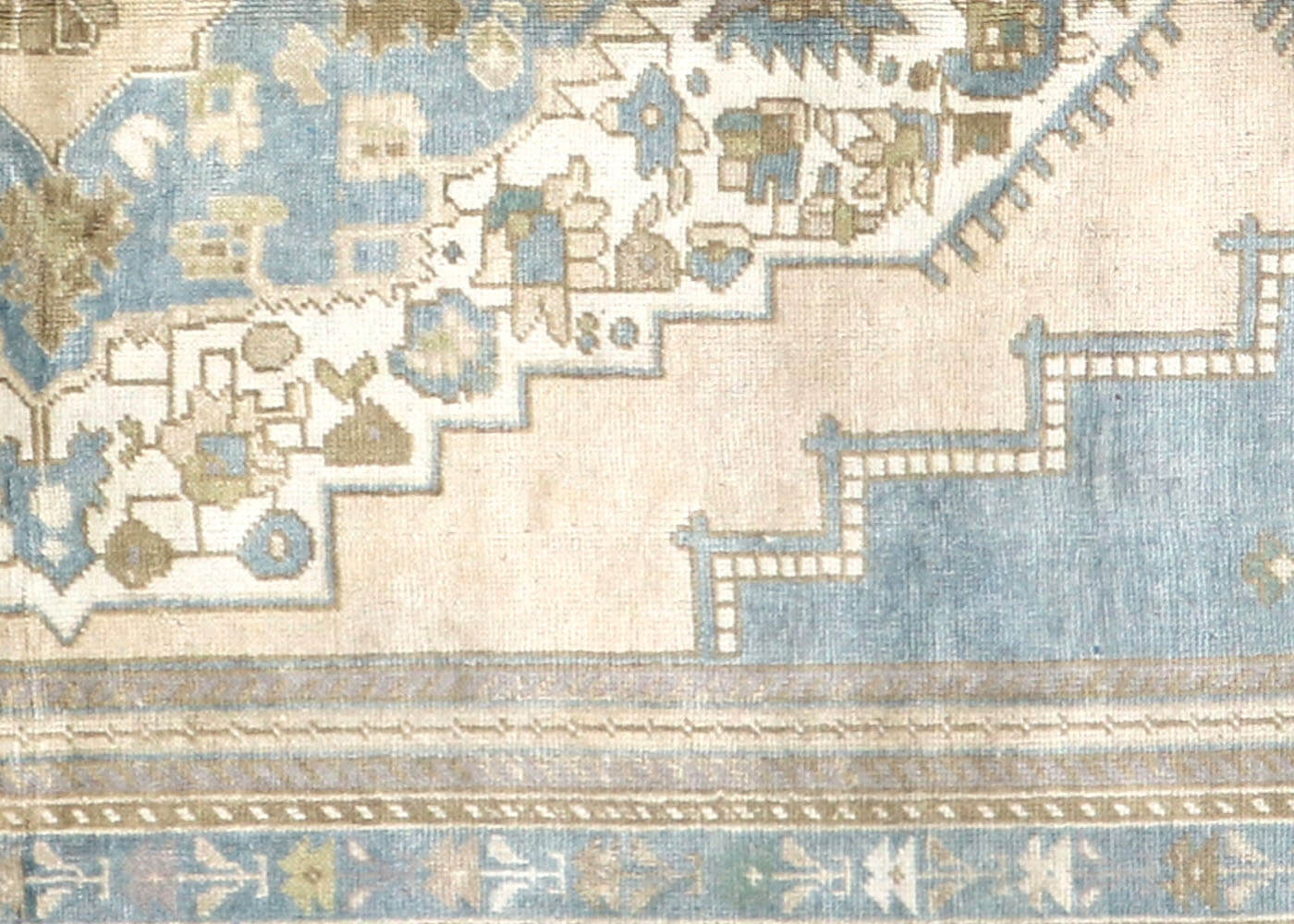 Vintage Turkish Oushak Rug - 5'7" x 10'1" - 190073