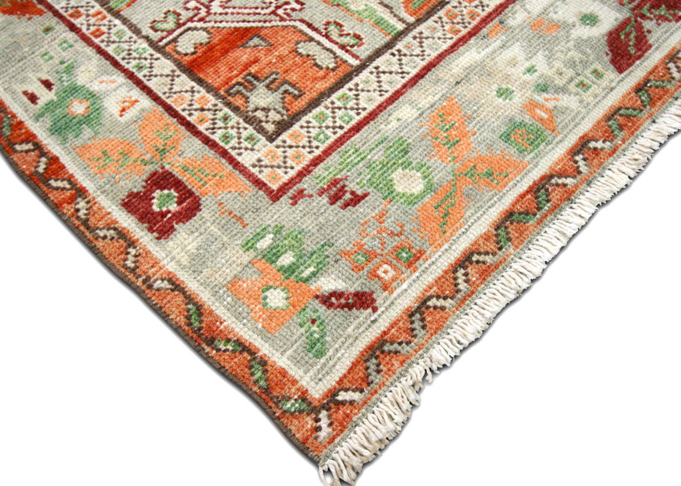 Vintage Turkish Oushak Rug - 3'7" x 7'5" - 190079