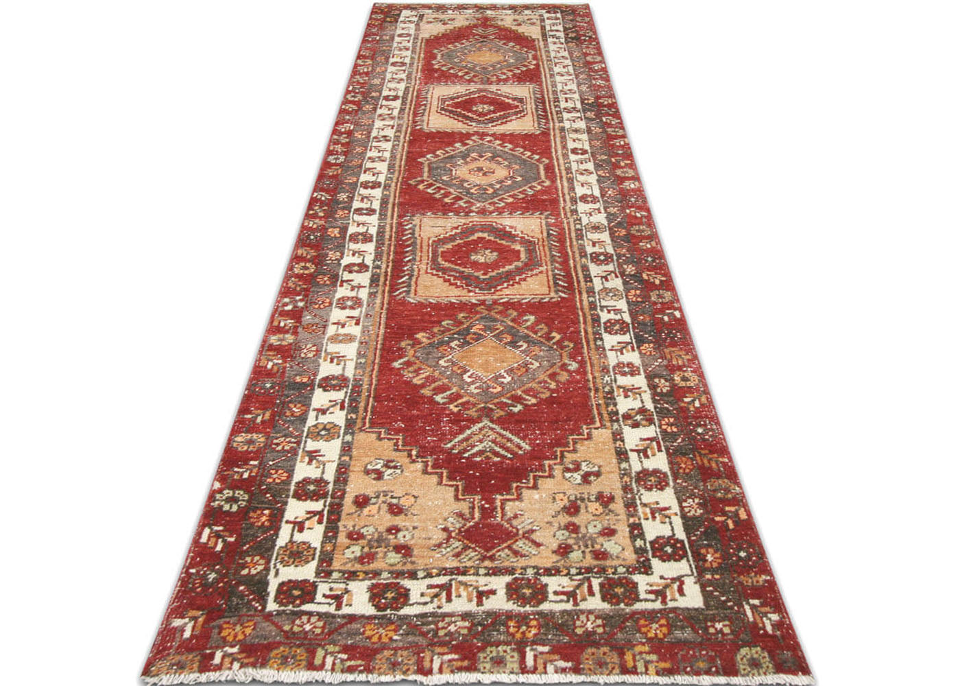 Vintage Turkish Oushak Runner - 2'9" x 9'4" - 190080