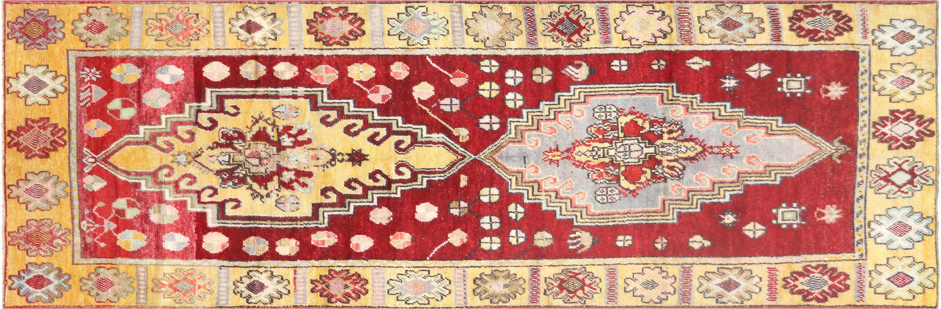 Vintage Turkish Oushak Runner - 3'6" x 10'7" - 190083