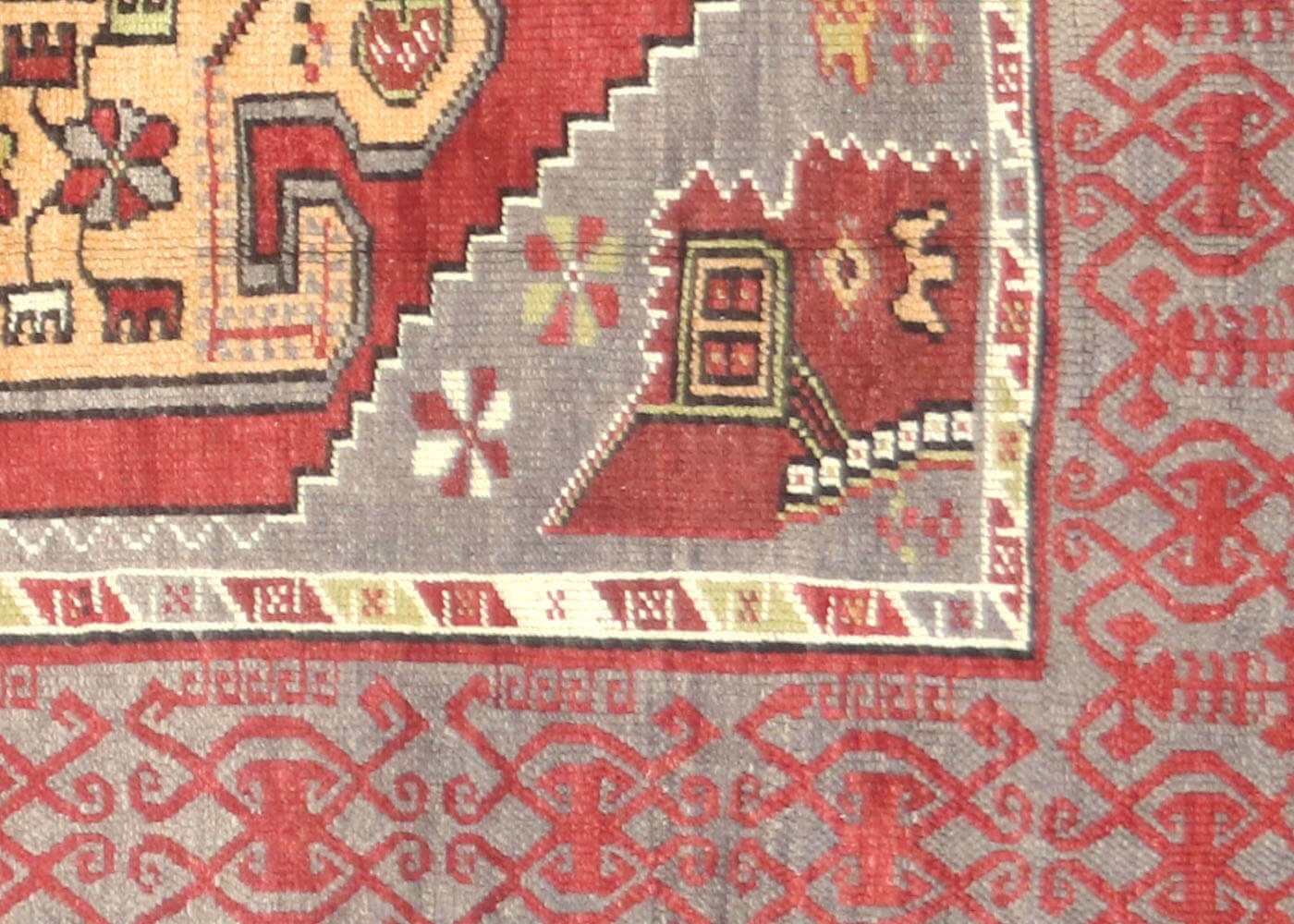 Vintage Turkish Oushak Rug - 4'7" x 8'11" - 190085