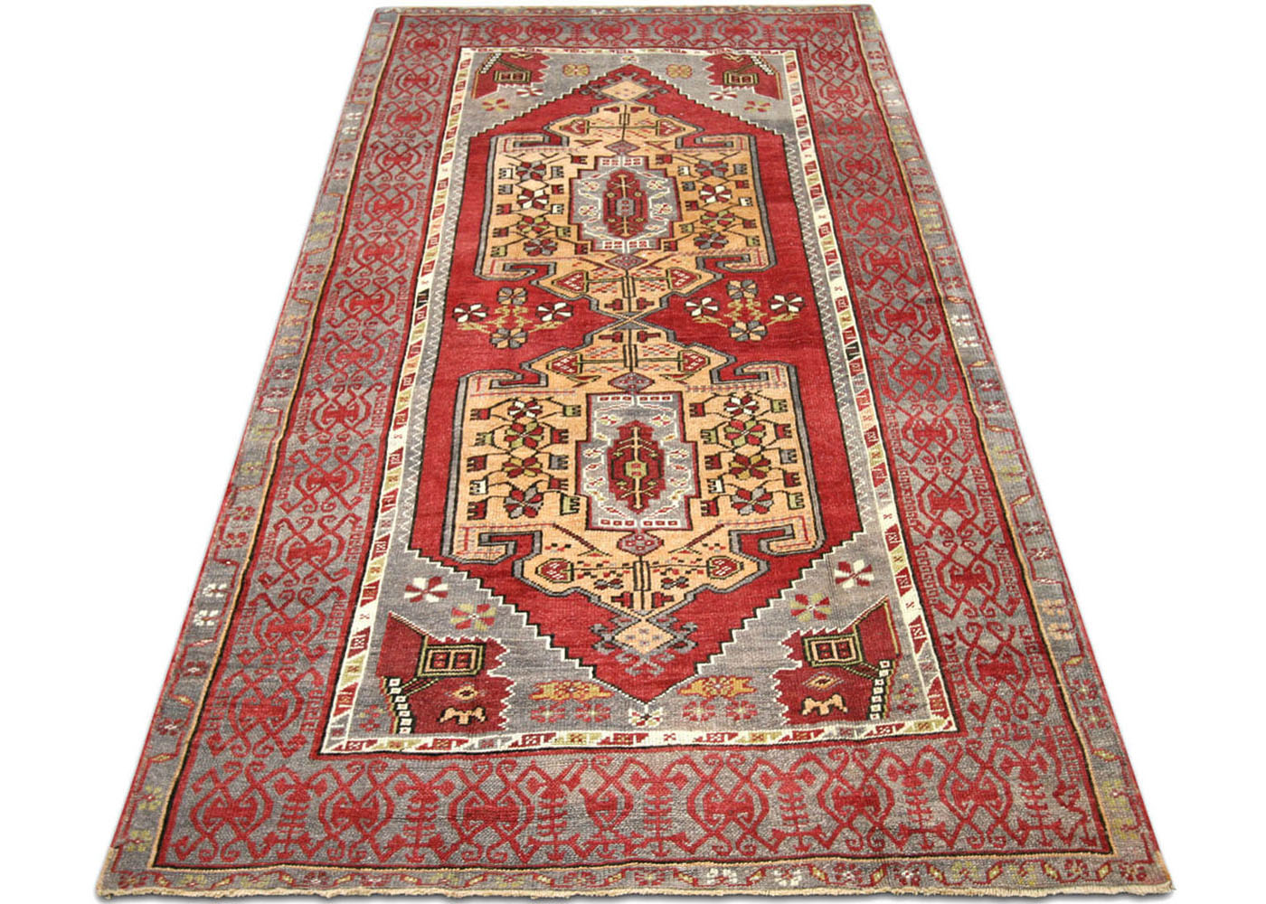 Vintage Turkish Oushak Rug - 4'7" x 8'11" - 190085