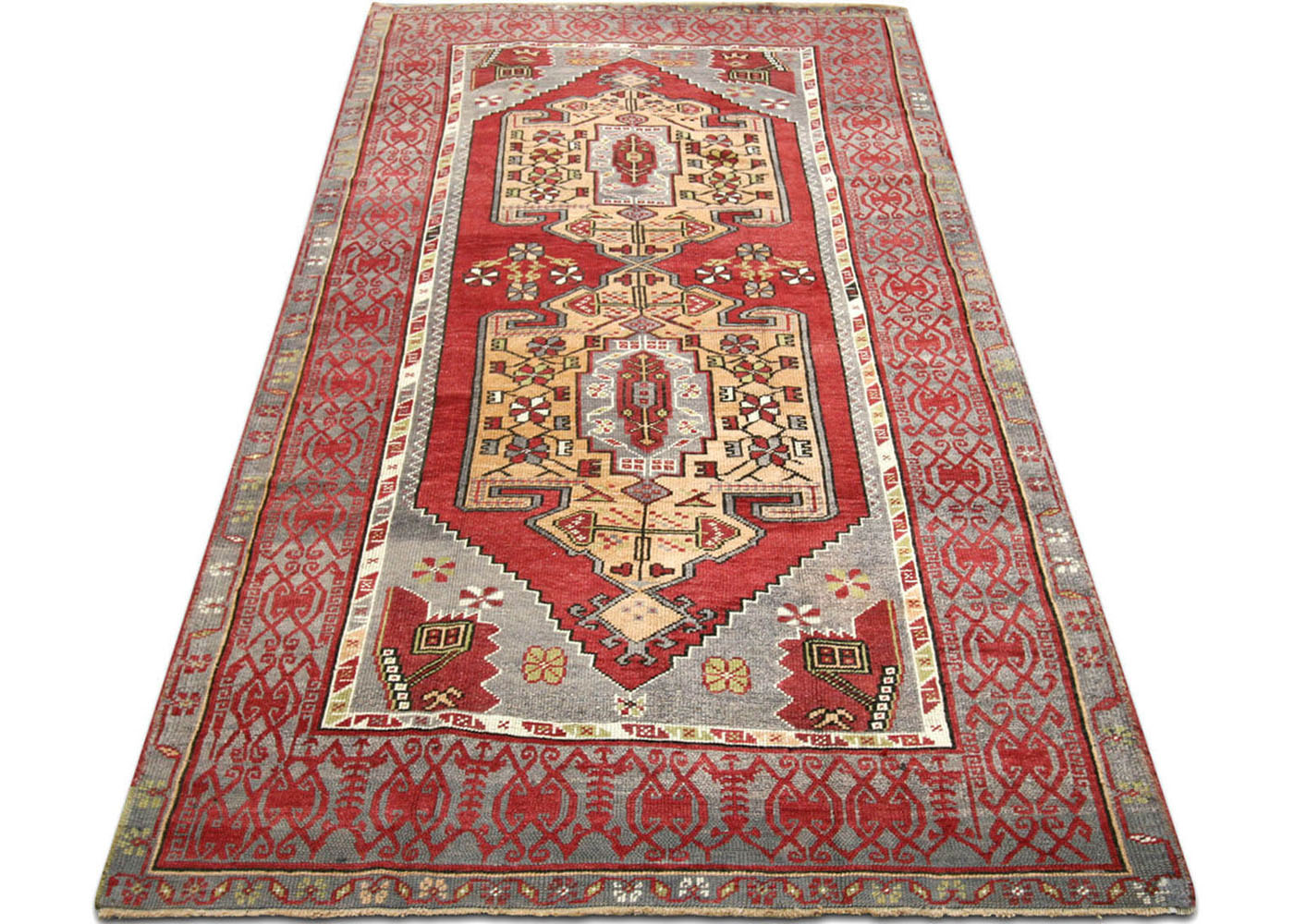 Vintage Turkish Oushak Rug - 4'7" x 8'11" - 190085