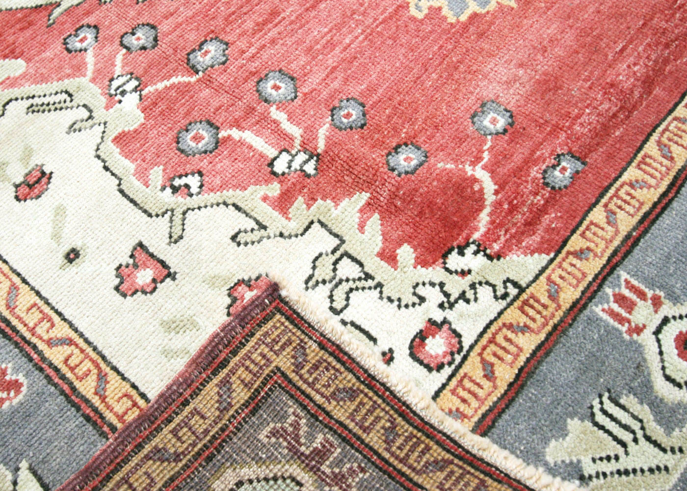 Vintage Turkish Oushak Rug - 5'4" x 11'2" - 190091