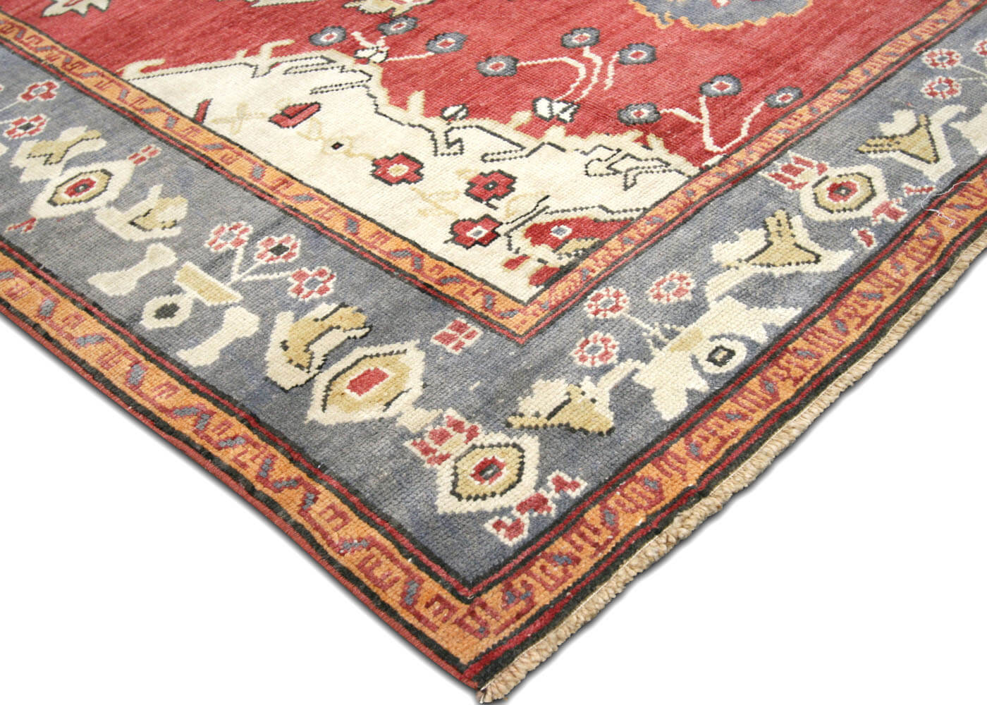 Vintage Turkish Oushak Rug - 5'3" x 10'6" - 190092