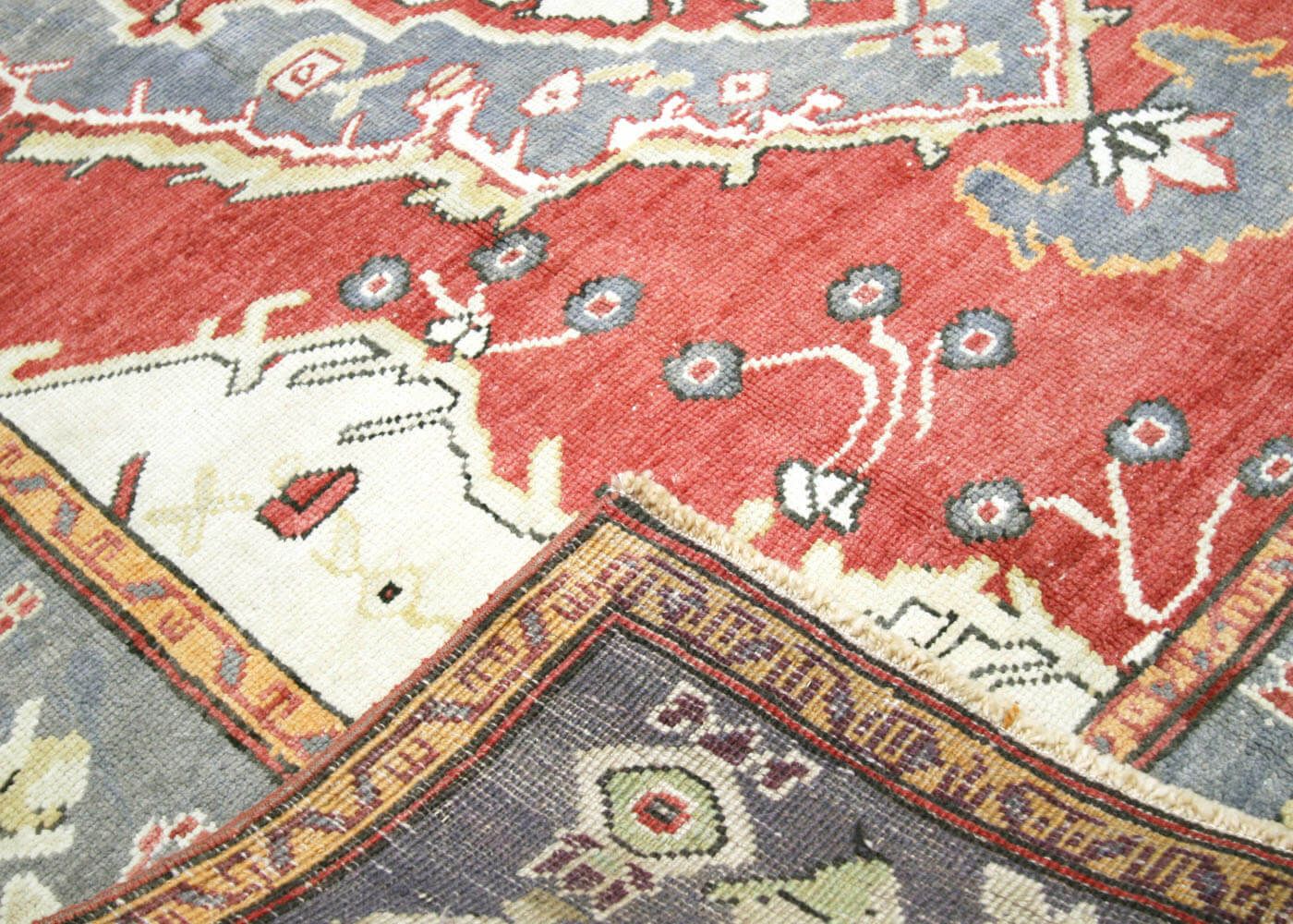 Vintage Turkish Oushak Rug - 5'3" x 10'6" - 190092
