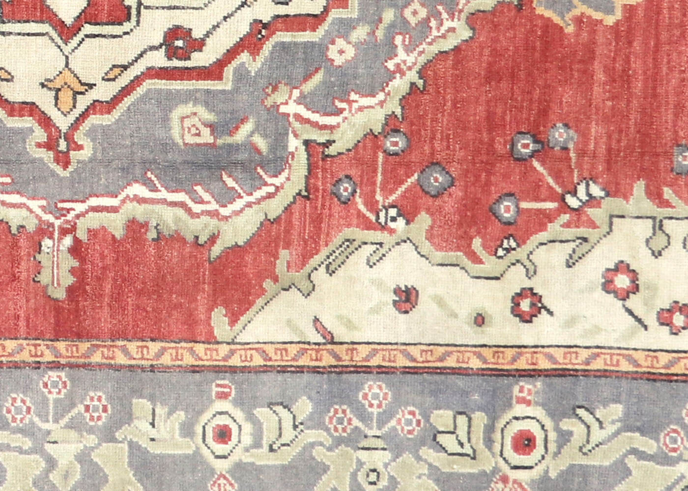 Vintage Turkish Oushak Rug - 5'3" x 10'6" - 190092