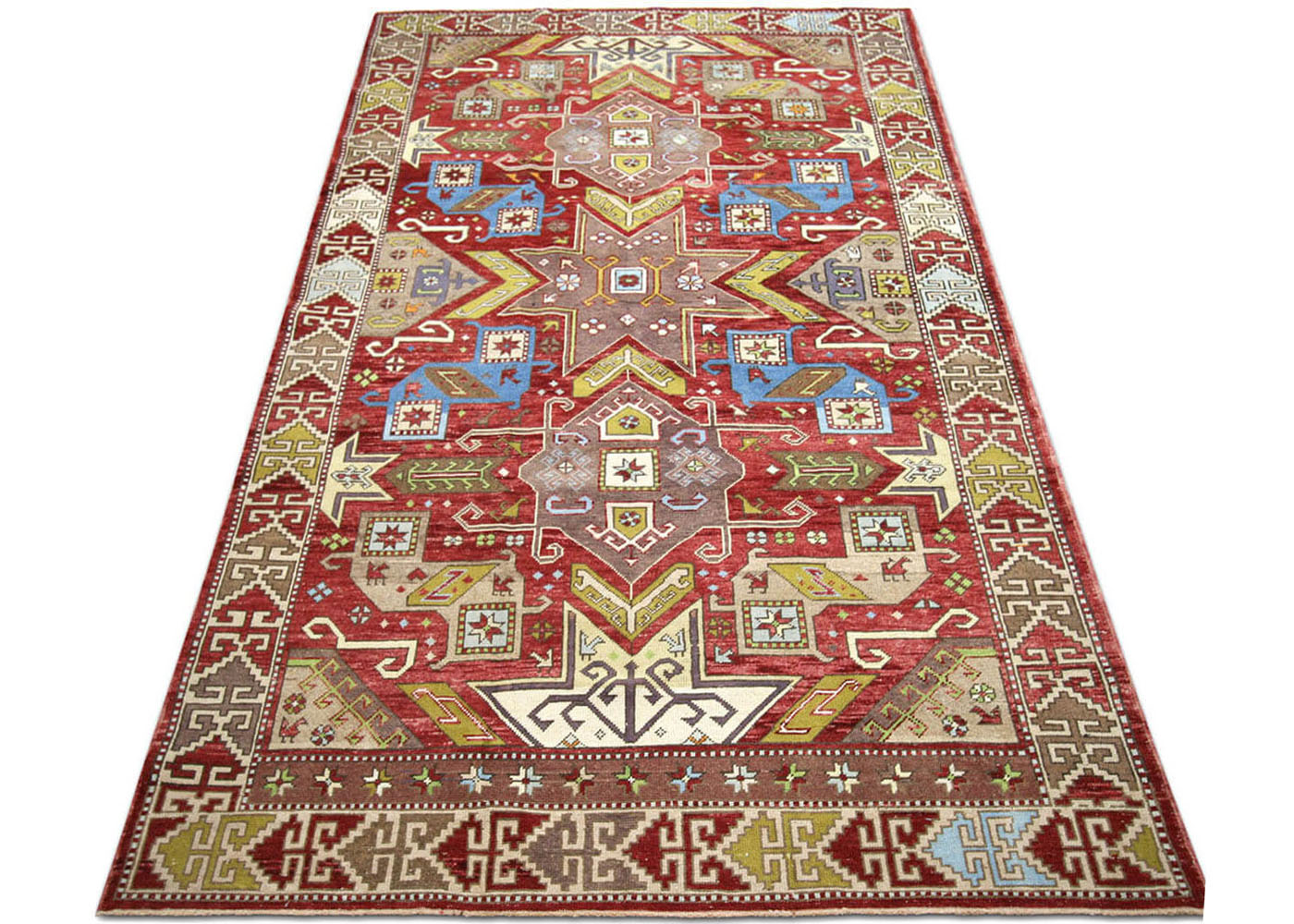 Vintage Turkish Oushak Rug - 5'2" x 9'7" - 190093