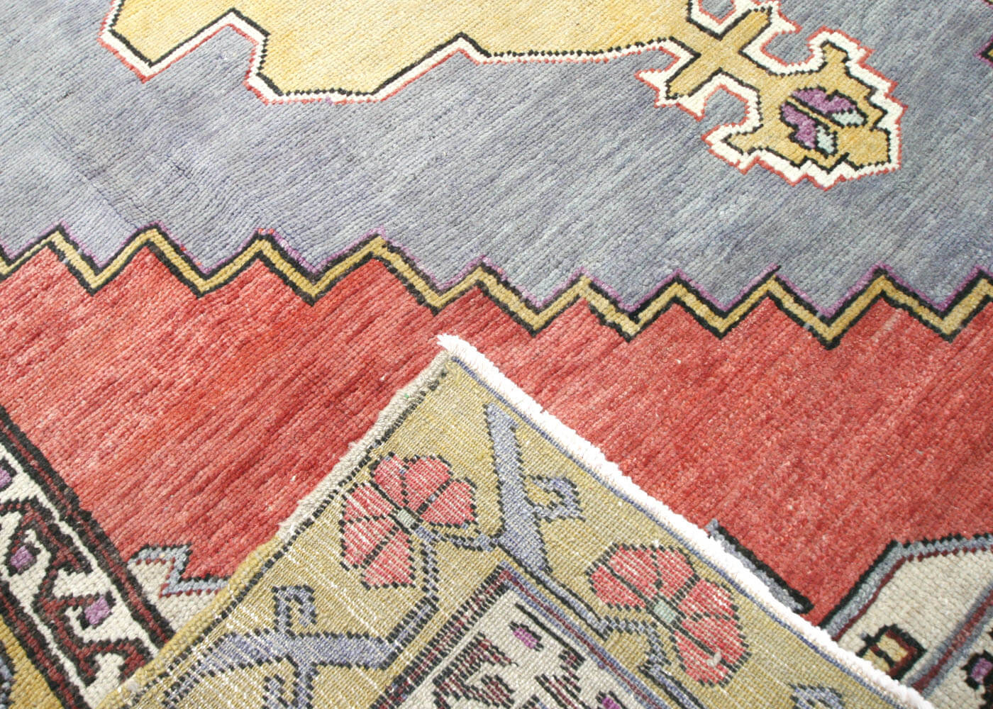 Vintage Turkish Oushak Rug - 5'1" x 13' - 190094