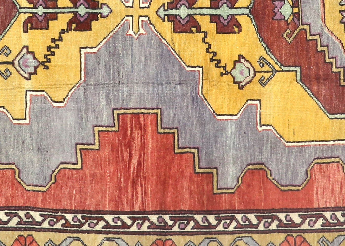 Vintage Turkish Oushak Rug - 5'1" x 13' - 190094