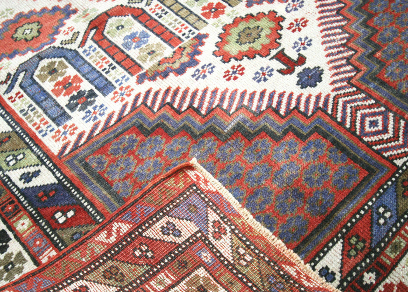 Vintage Turkish Oushak Rug - 4'4" x 6'10" - 190100