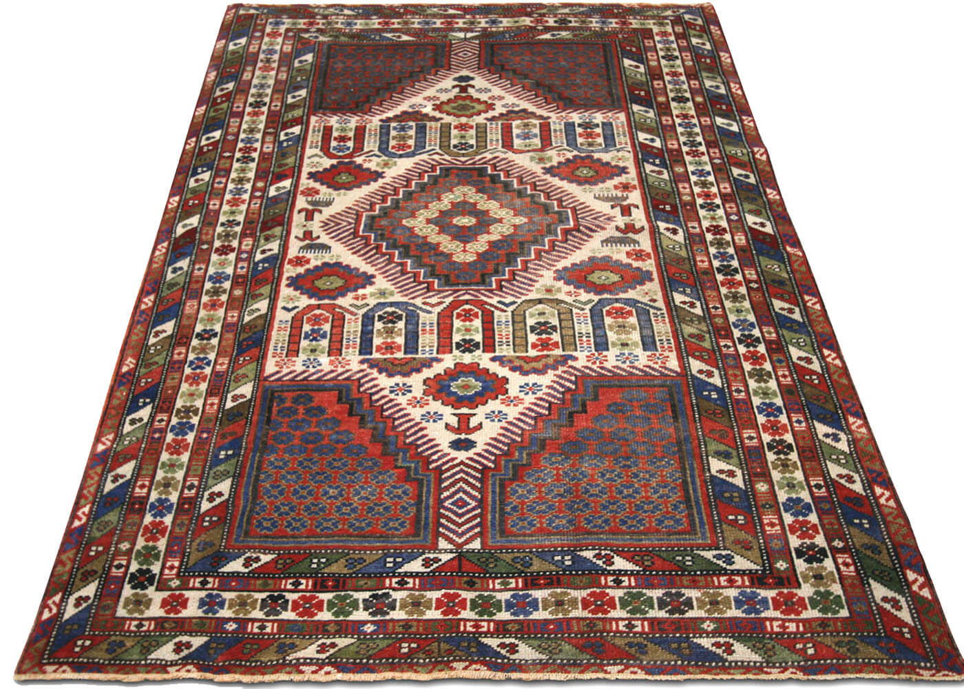 Vintage Turkish Oushak Rug - 4'4" x 6'10" - 190100