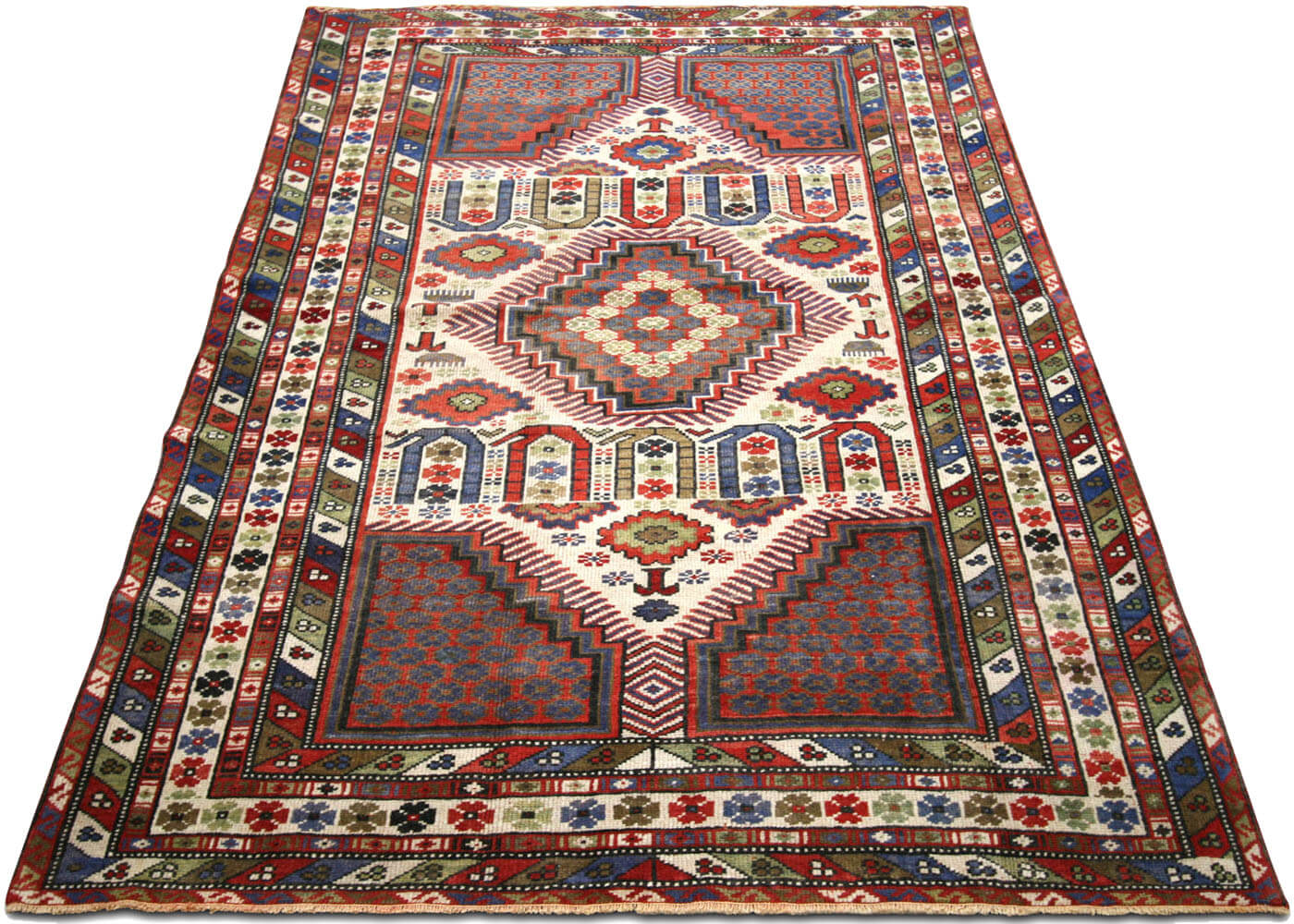 Vintage Turkish Oushak Rug - 4'4" x 6'10" - 190100