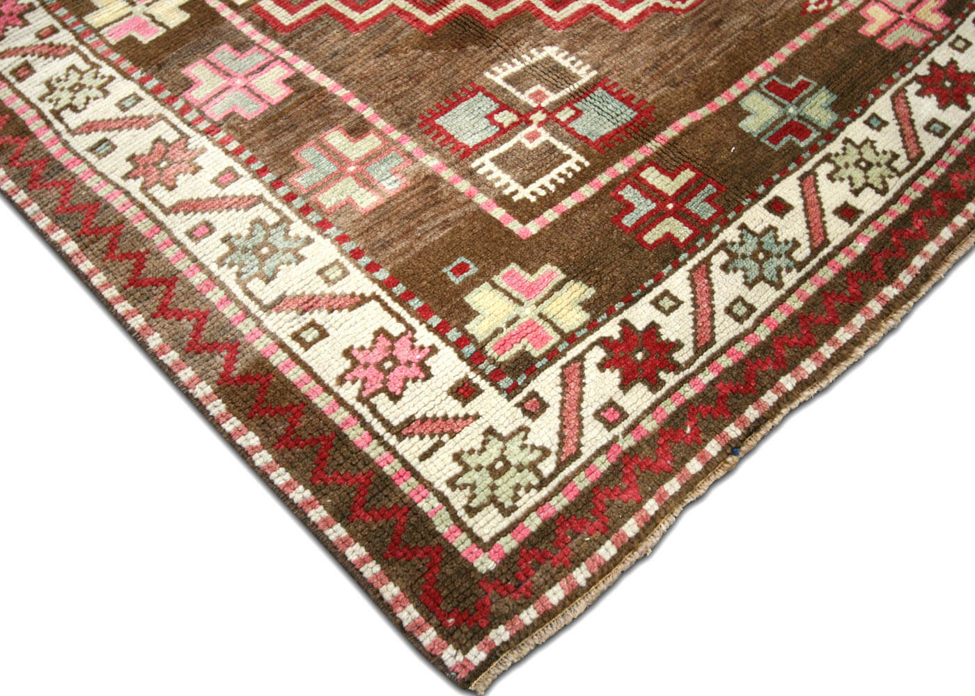 Vintage Turkish Oushak Rug - 4'8" x 9'5" - 190111