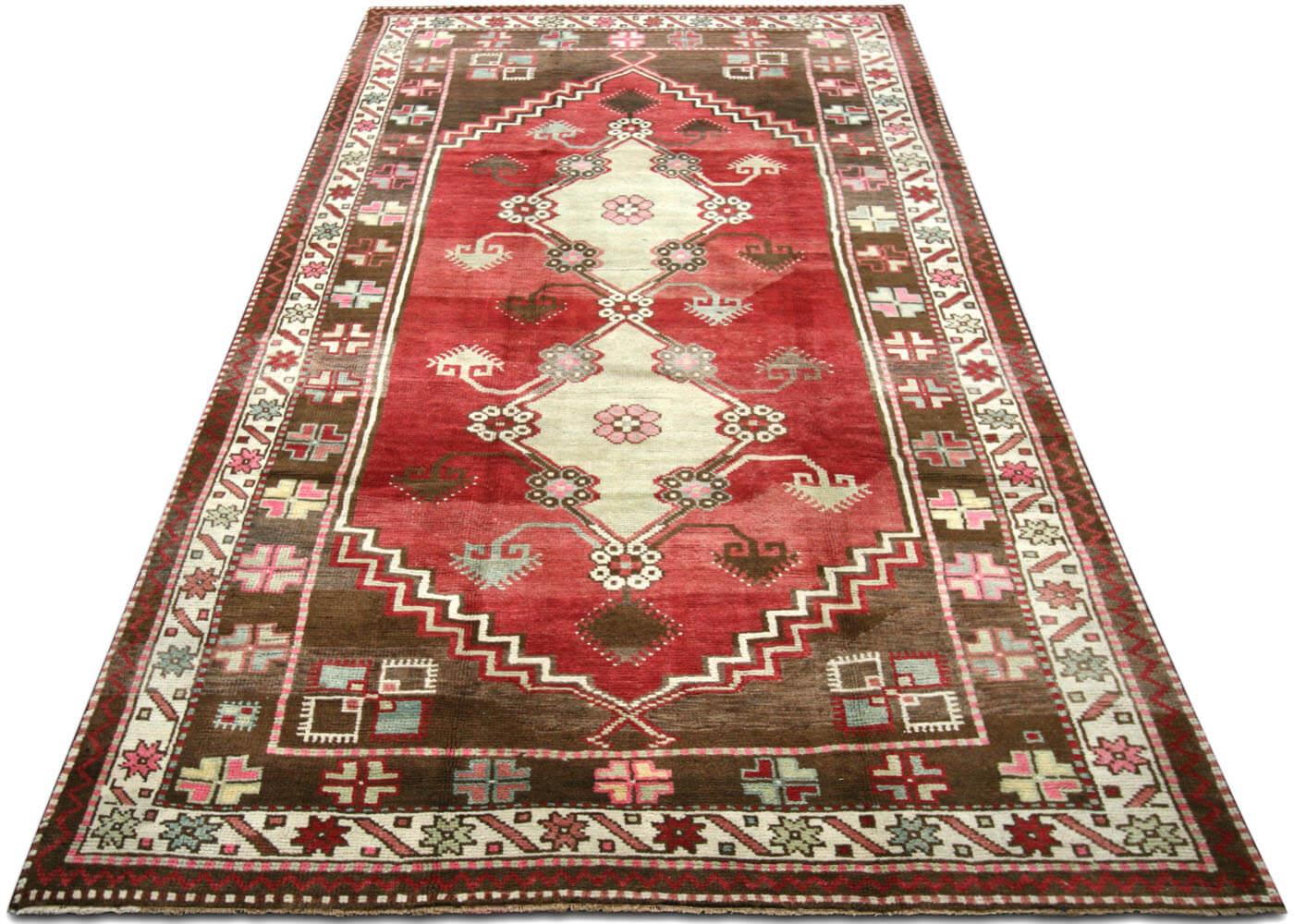 Vintage Turkish Oushak Rug - 4'8" x 9'5" - 190111
