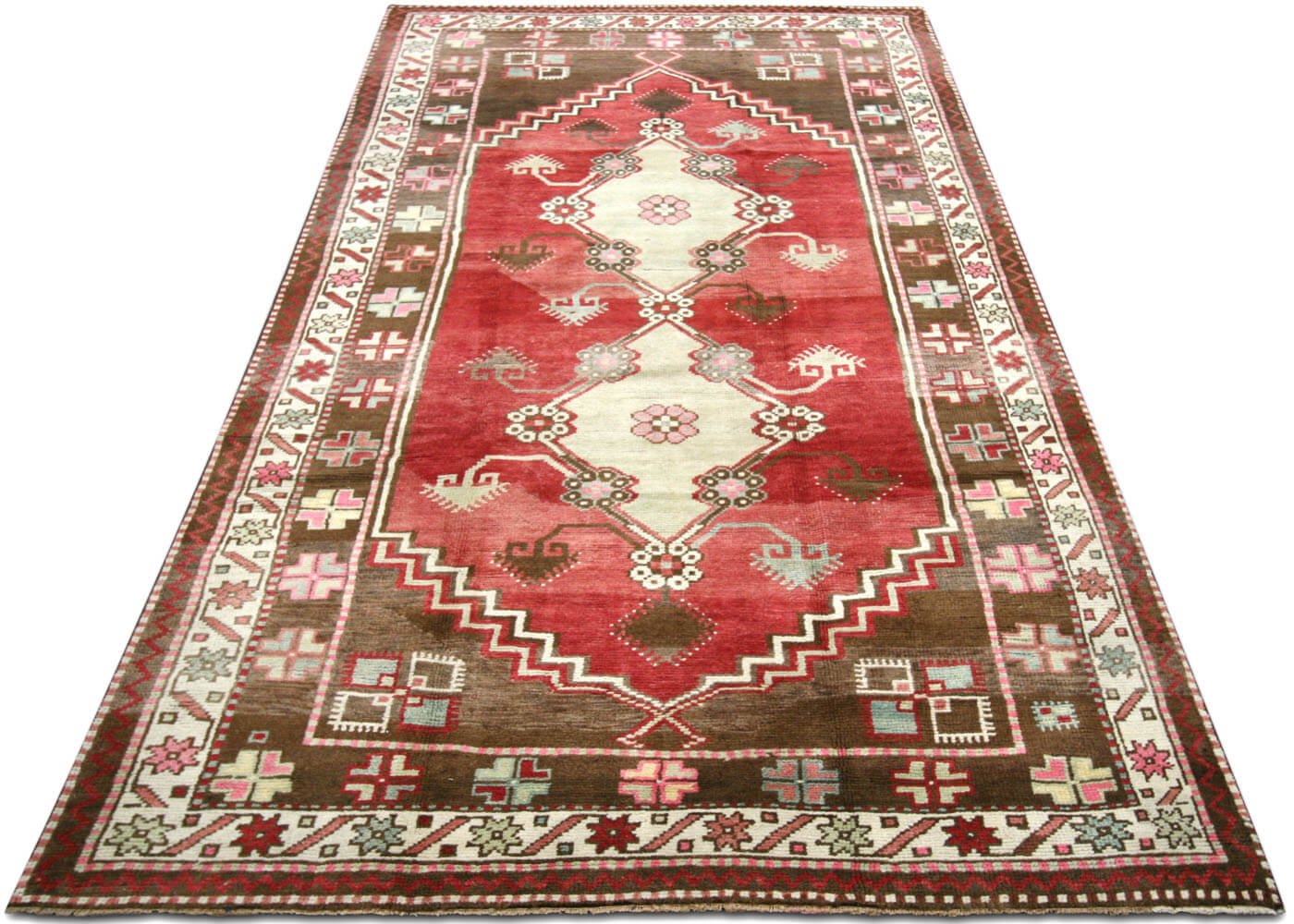 Vintage Turkish Oushak Rug - 4'8" x 9'5" - 190111