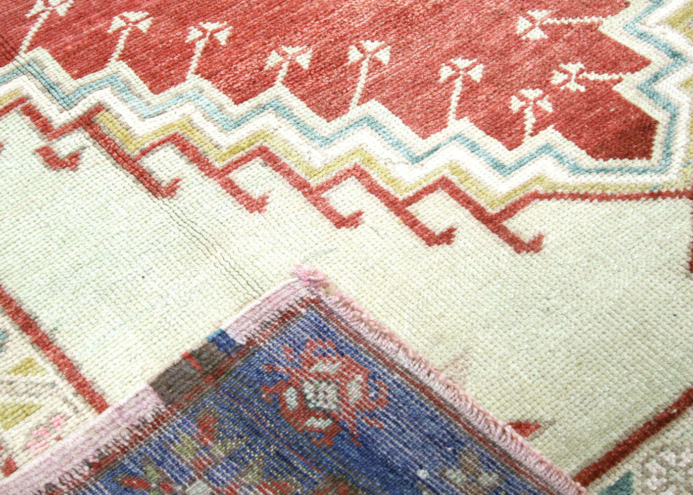 Vintage Turkish Oushak Rug - 4'5" x 7'1" - 190112