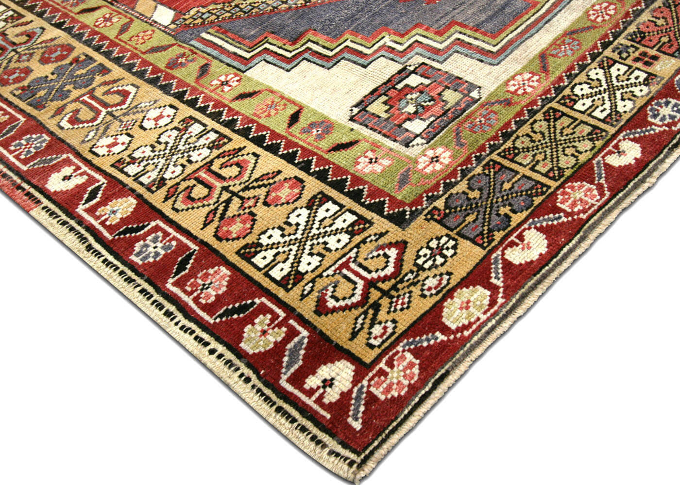 Vintage Turkish Oushak Rug - 5'3" x 8'6" - 190114