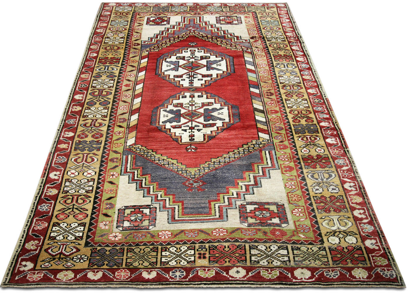 Vintage Turkish Oushak Rug - 5'3" x 8'6" - 190114