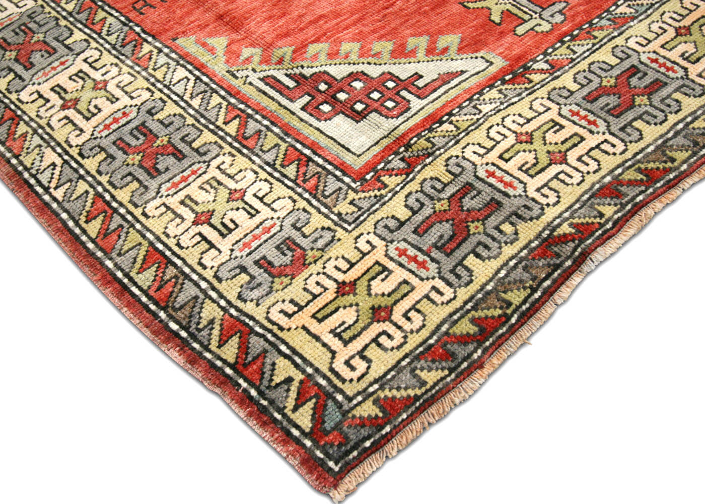 Vintage Turkish Oushak Rug - 4'1" x 5'7" - 190117