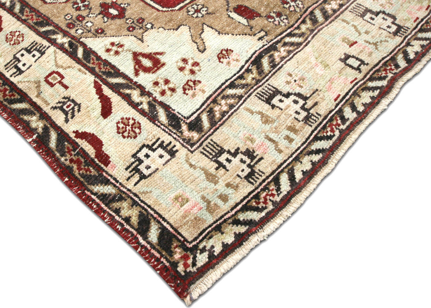 Vintage Turkish Oushak Rug - 5'10" x 13'10" - 190125