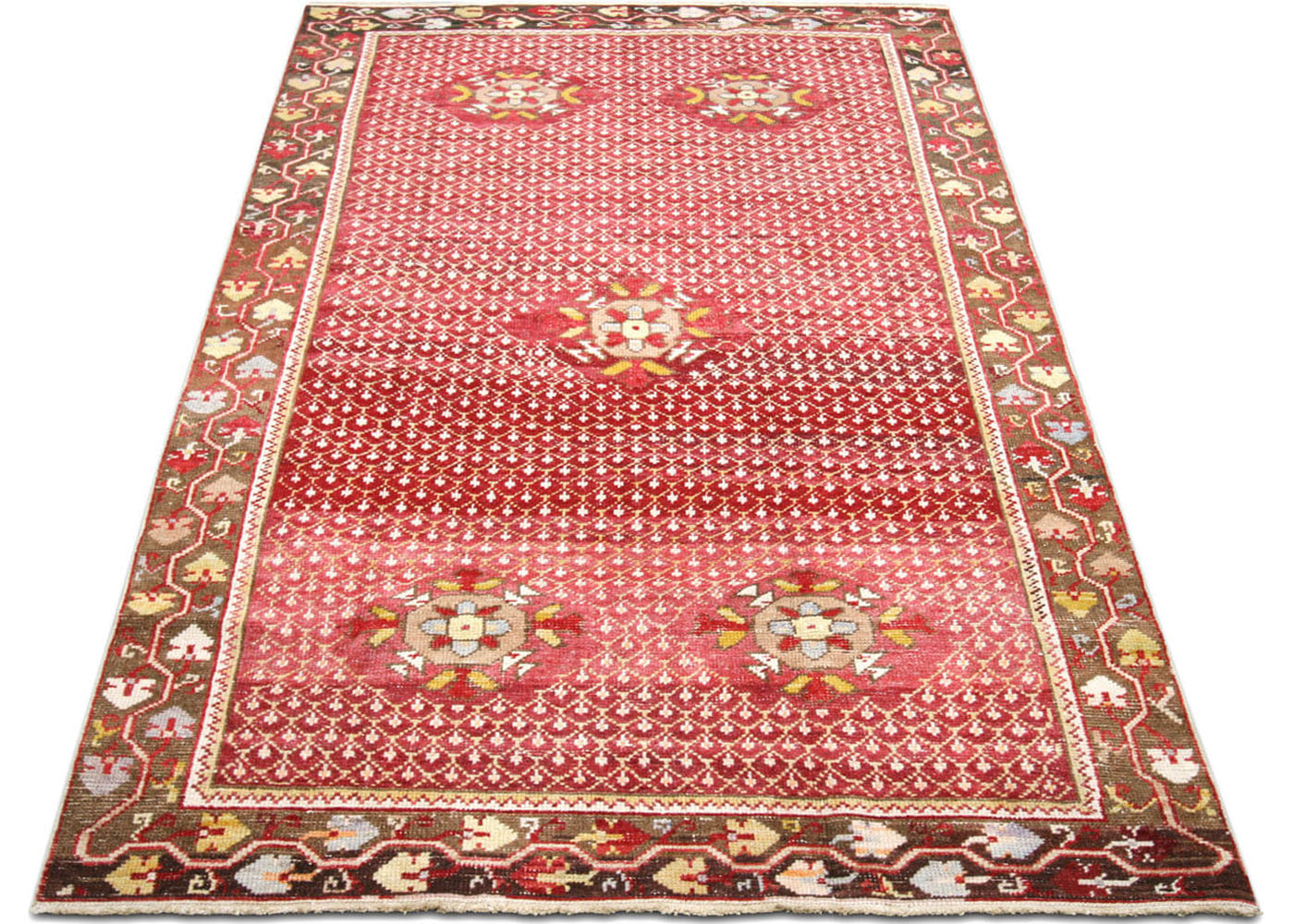Vintage Turkish Oushak Rug - 3'11" x 7'4" - 190126
