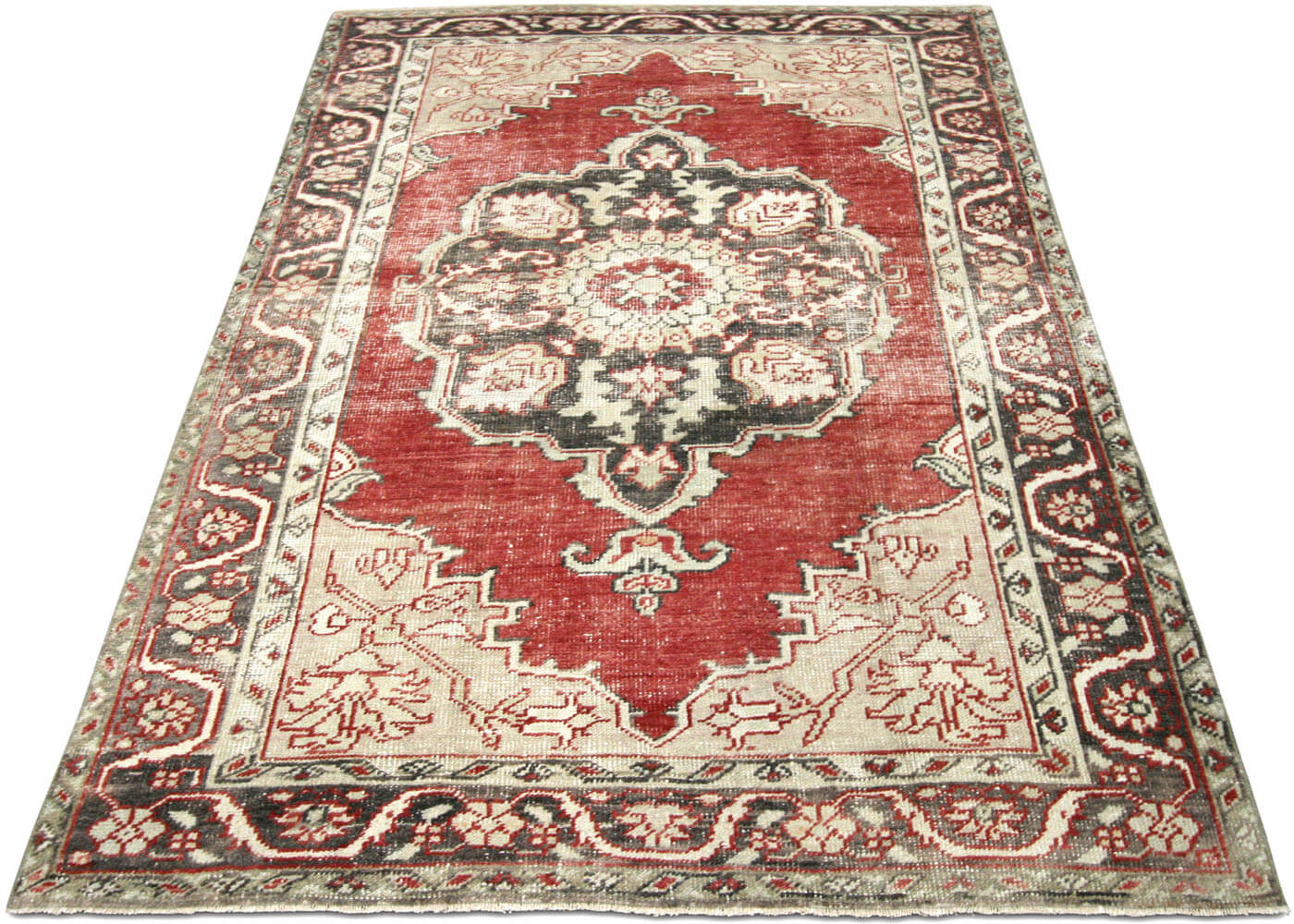 Vintage Turkish Oushak Rug - 4'6" x 8' - 190129