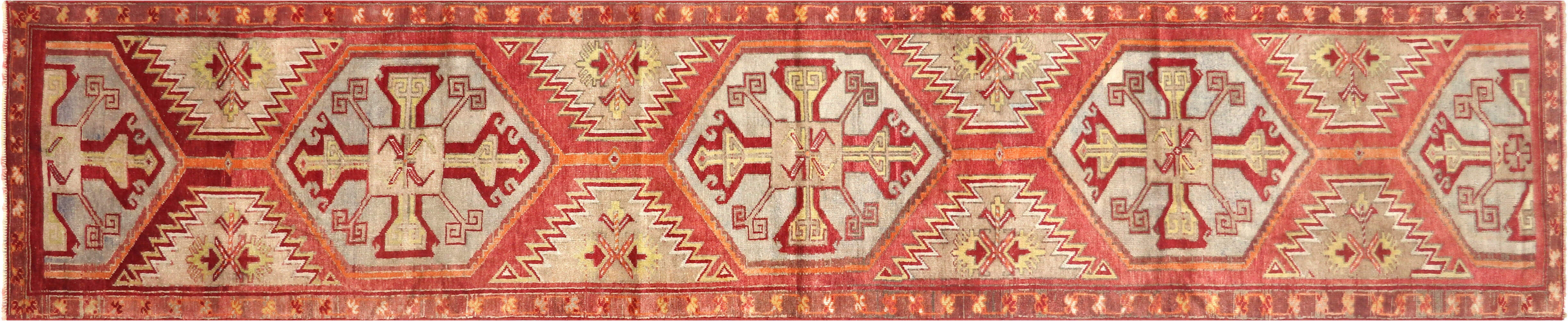 Vintage Turkish Oushak Runner - 2'7" x 12'11" - 190135