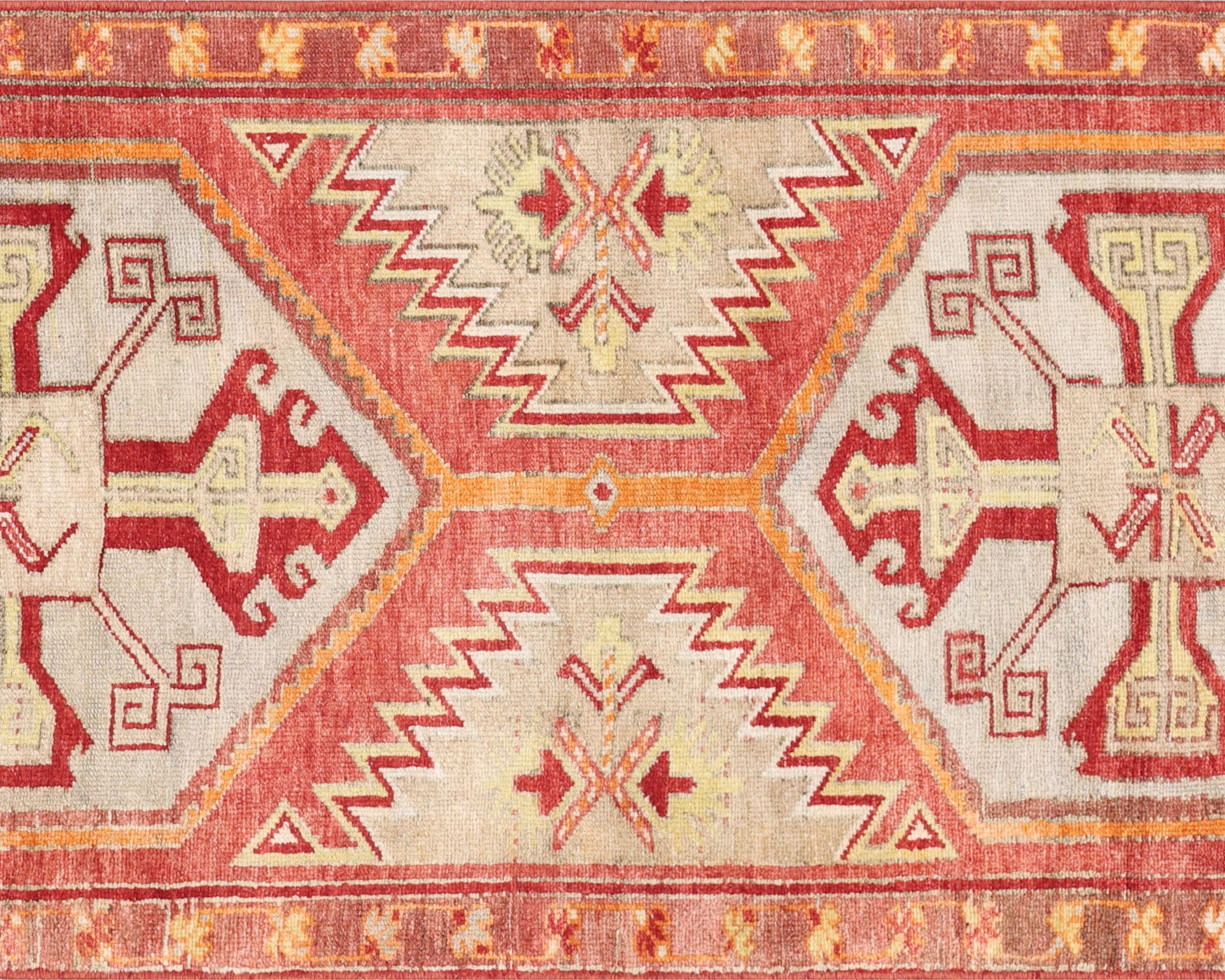 Vintage Turkish Oushak Runner - 2'7" x 12'11"
