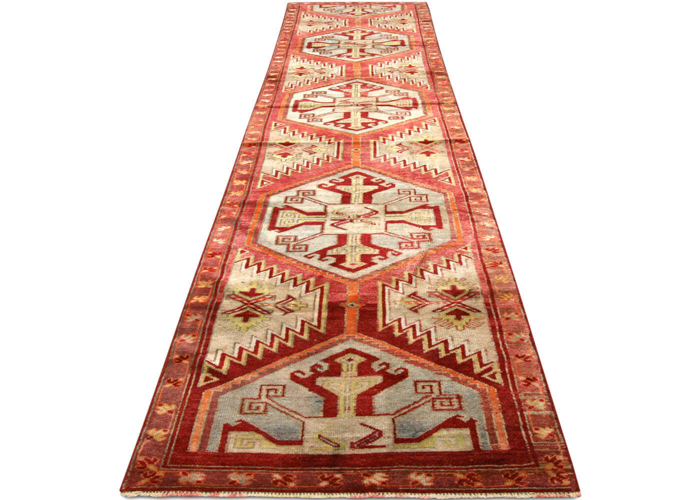 Vintage Turkish Oushak Runner - 2'7" x 12'11" - 190135