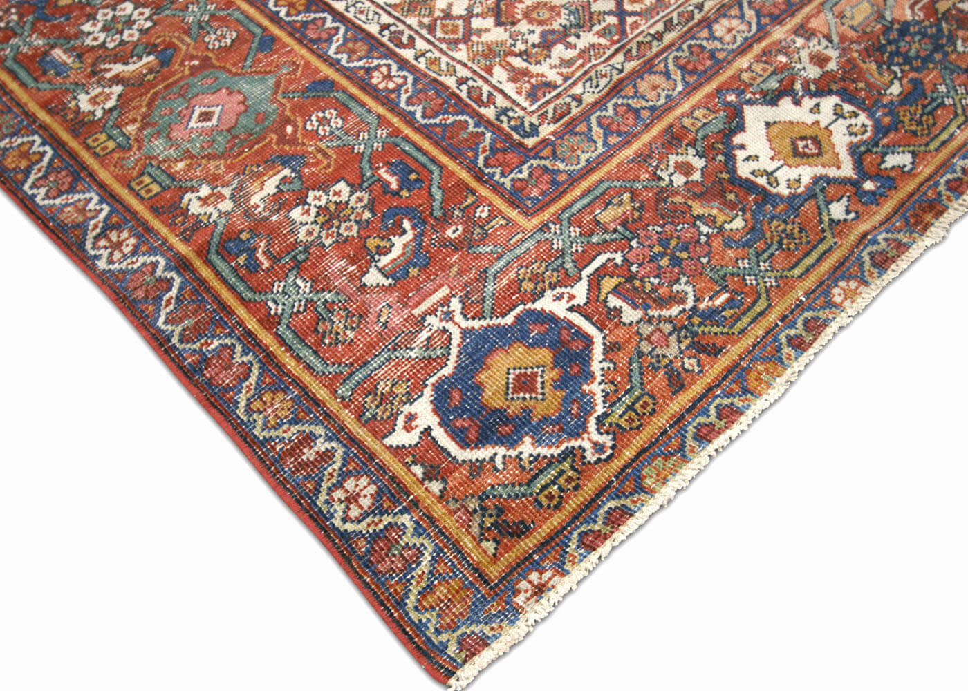 Semi Antique Persian Mahal Rug - 6'4" x 10'7" - 190156