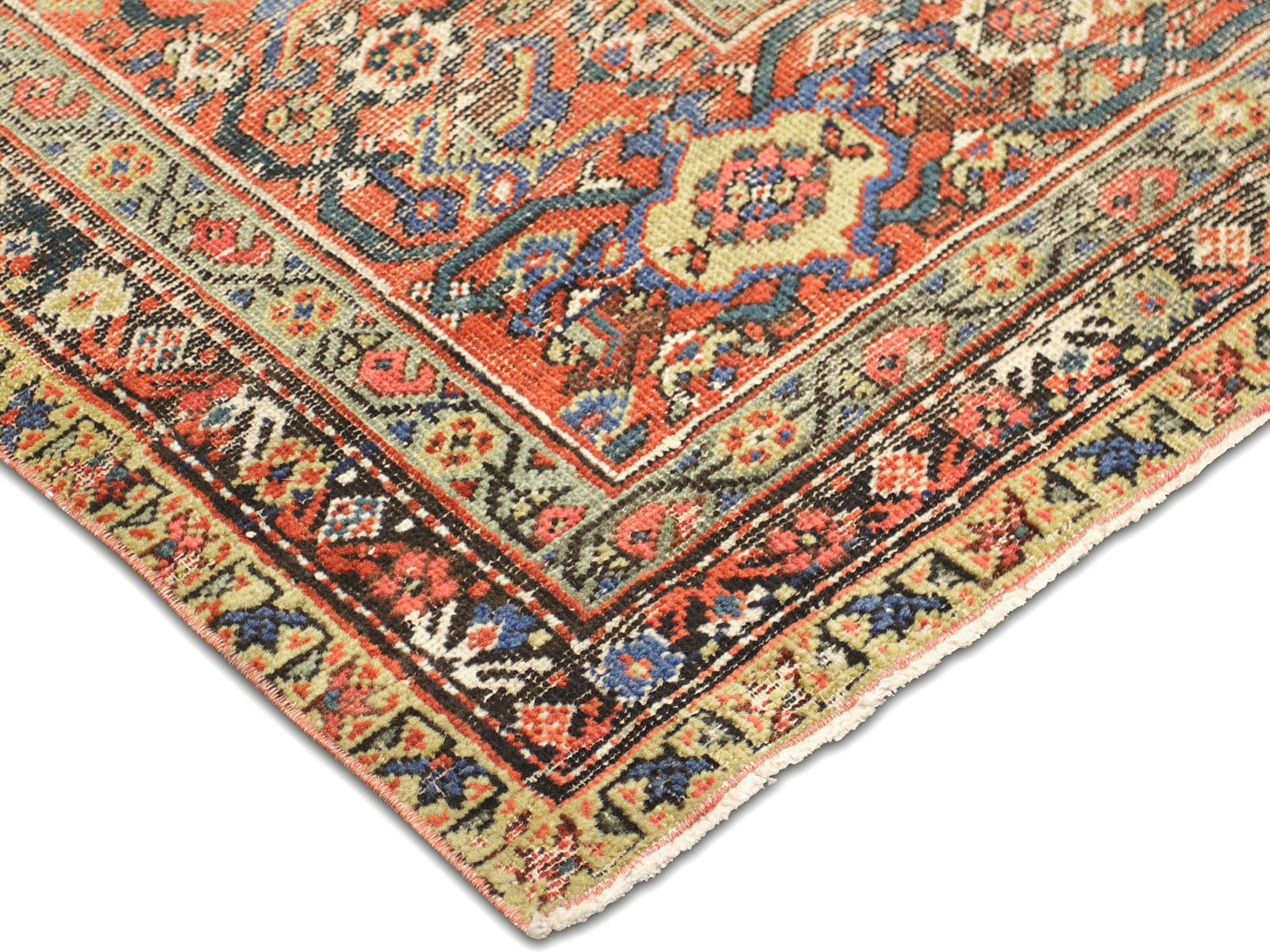 Semi Antique Persian Mahal Rug - 6'9" x 9'11"