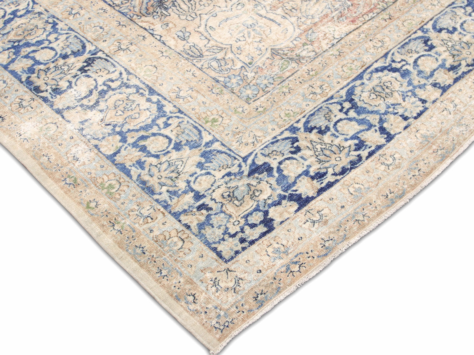 Semi Antique Persian Kerman Rug - 8'7" x 11'3"