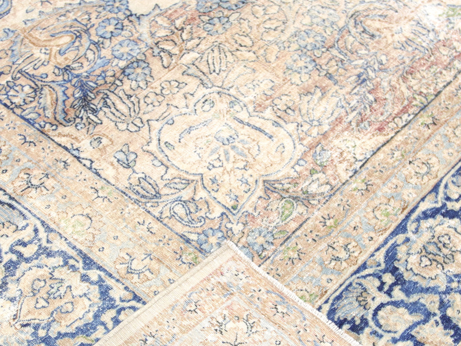 Semi Antique Persian Kerman Rug - 8'7" x 11'3"