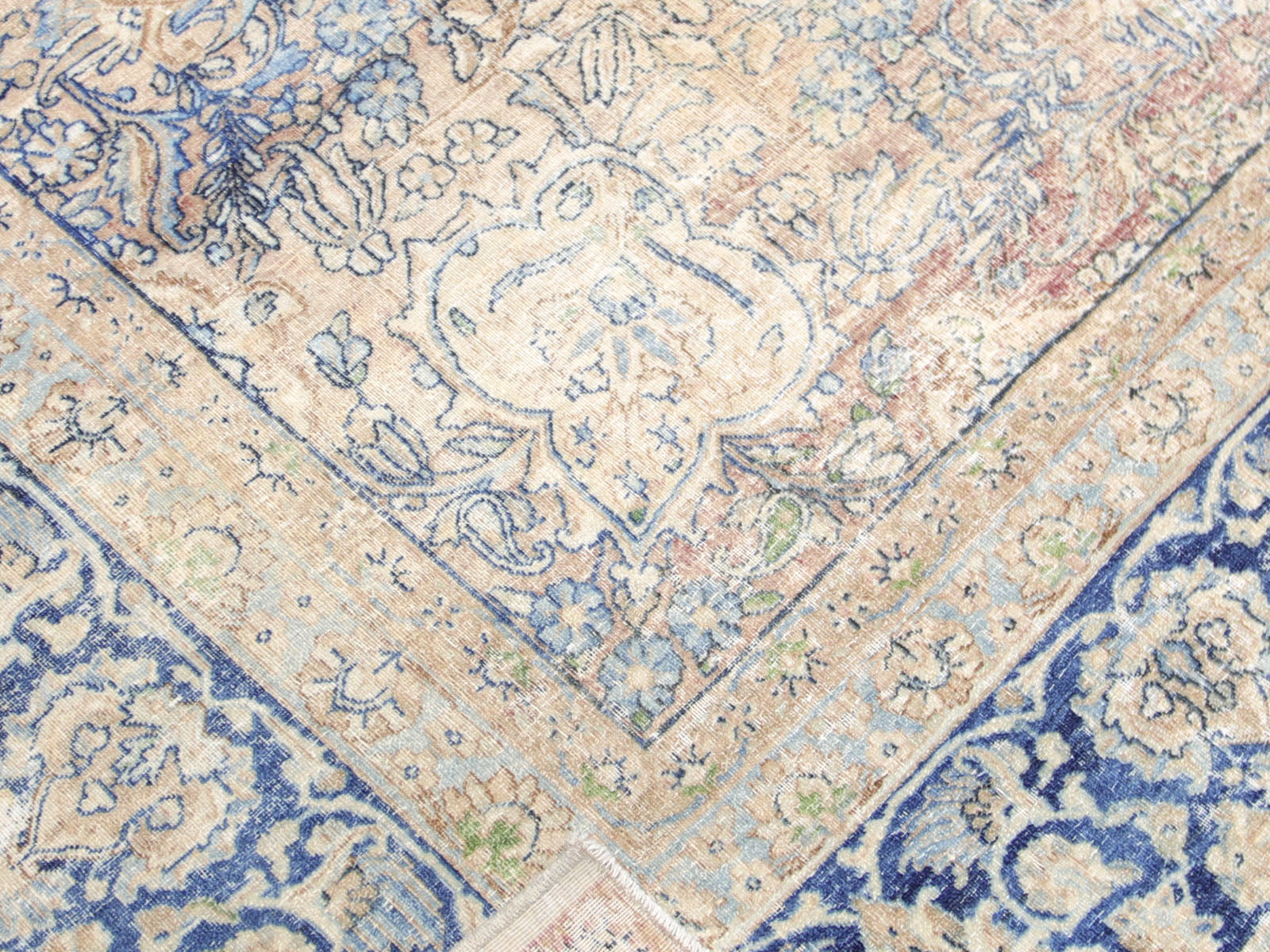 Semi Antique Persian Kerman Rug - 8'7" x 11'3" - 190180
